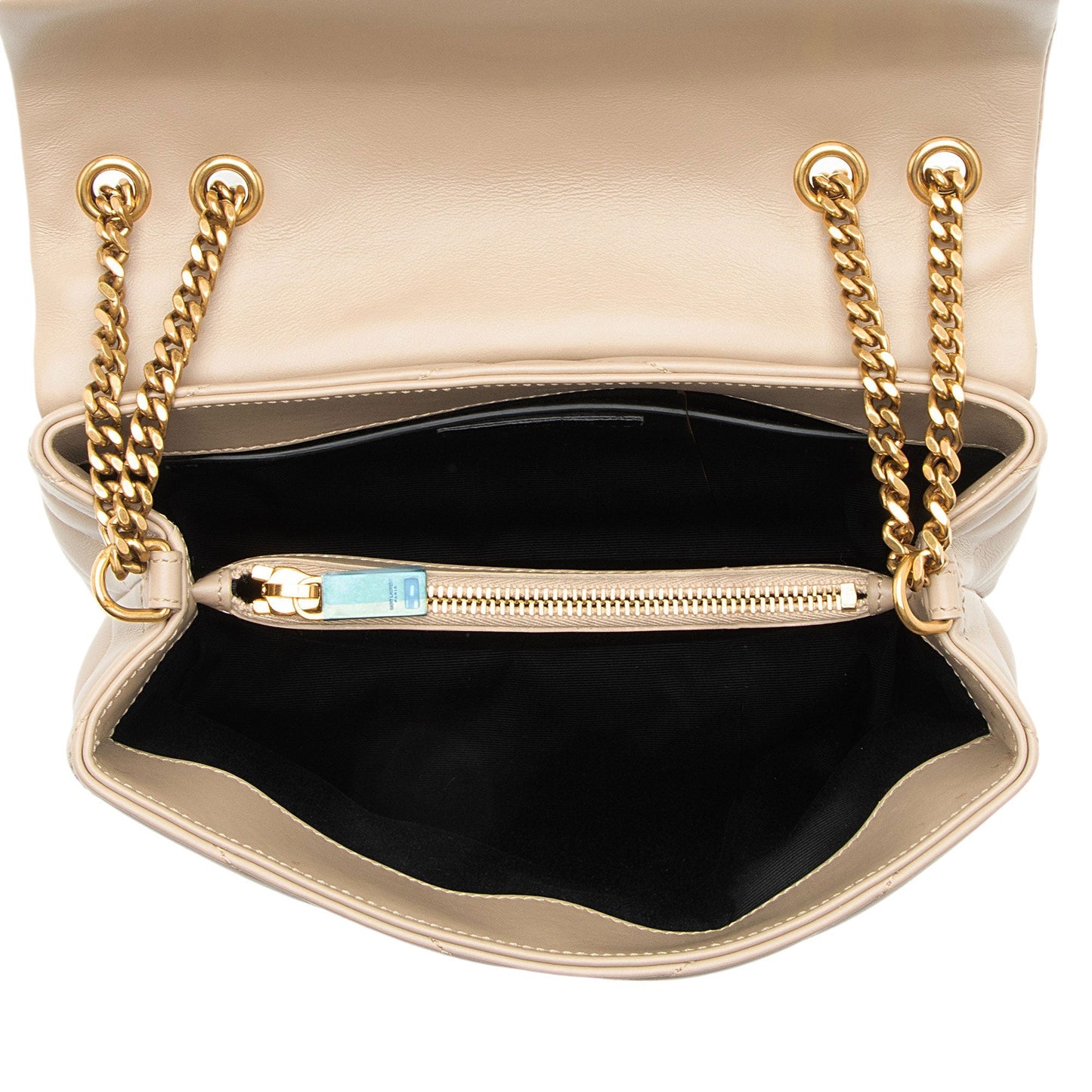 Saint Laurent Matelasse Calfskin Monogram LouLou Chain Small Crossbody XSfoNV