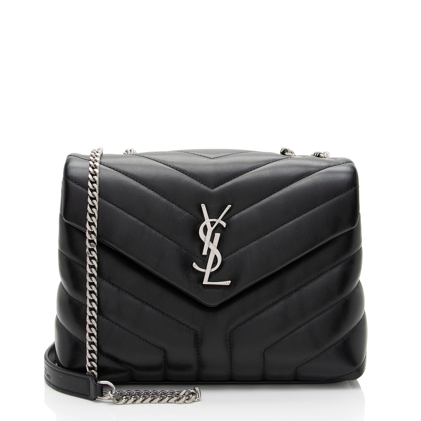 Saint Laurent Matelasse Calfskin Monogram LouLou Chain Small Crossbody 2881qg
