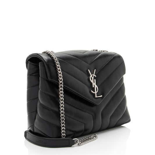 Saint Laurent Matelasse Calfskin Monogram LouLou Chain Small Crossbody 2881qg