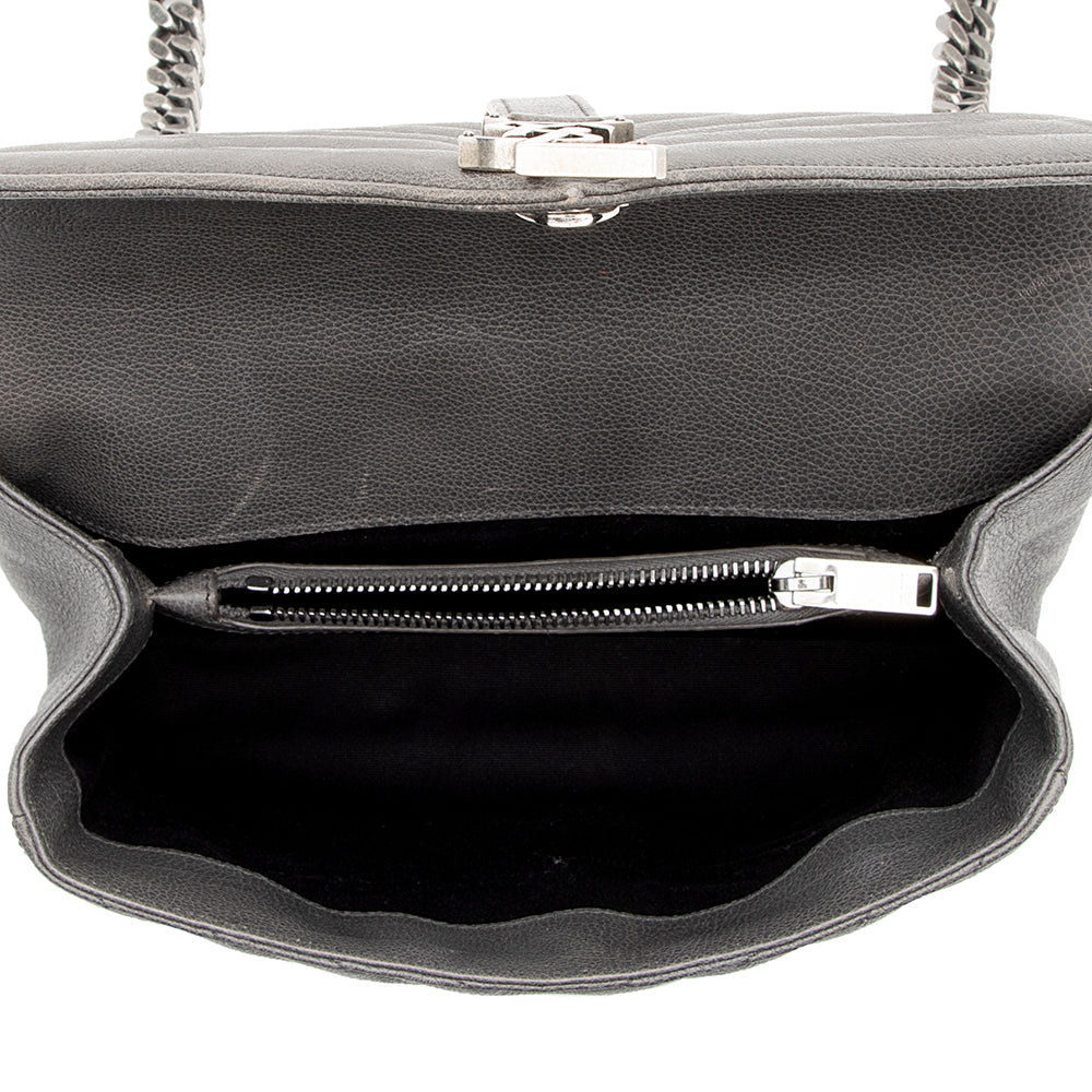 Saint Laurent Matelasse Calfskin Monogram Medium College Shoulder Bag 16571