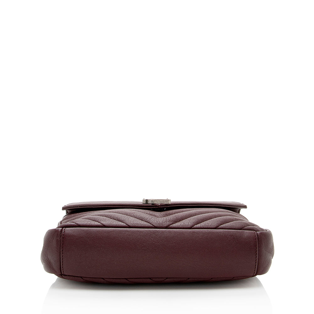 Saint Laurent Matelasse Calfskin Monogram College Medium Shoulder Bag 18292