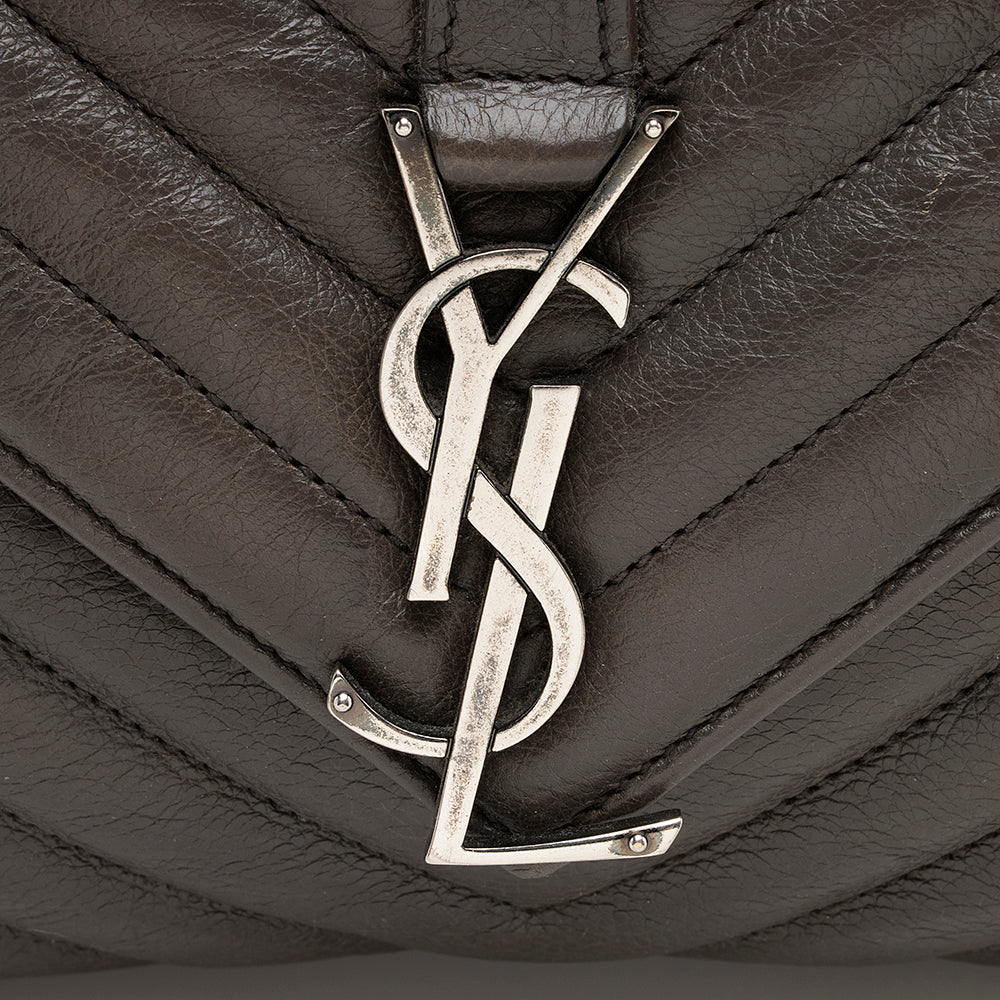 Saint Laurent Matelasse Calfskin Monogram Medium College Top Handle Bag 20220
