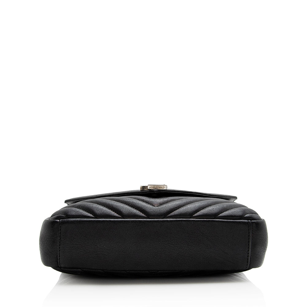 Saint Laurent Matelasse Calfskin Monogram Medium College Top Handle Bag 21595