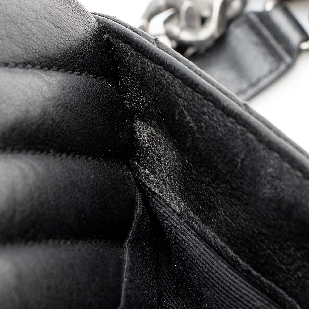 Saint Laurent Matelasse Calfskin Monogram Medium College Top Handle Bag 21595