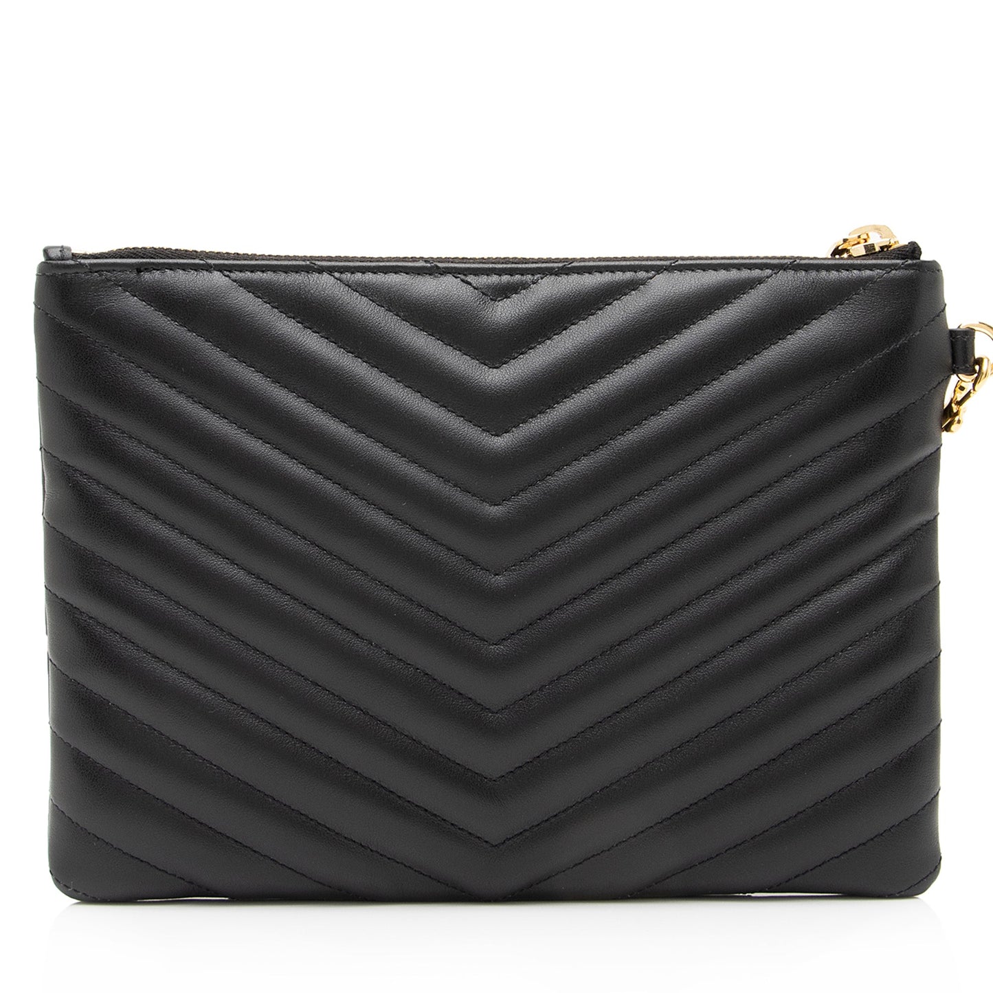 Saint Laurent Matelasse Calfskin Monogram Small Wristlet 23746