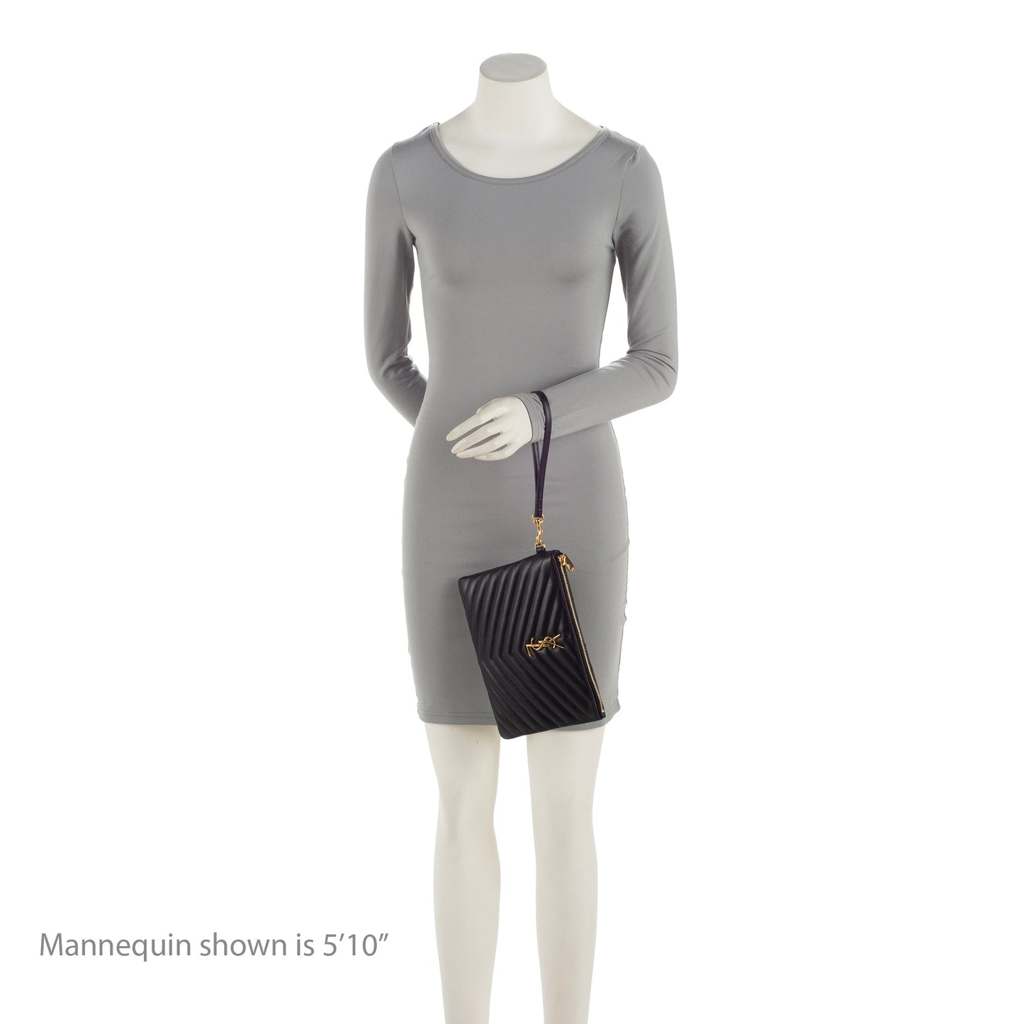 Saint Laurent Matelasse Calfskin Monogram Small Wristlet 23746