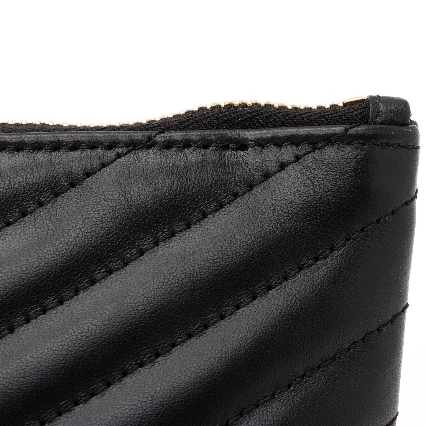 Saint Laurent Matelasse Calfskin Monogram Small Wristlet I0dYH7