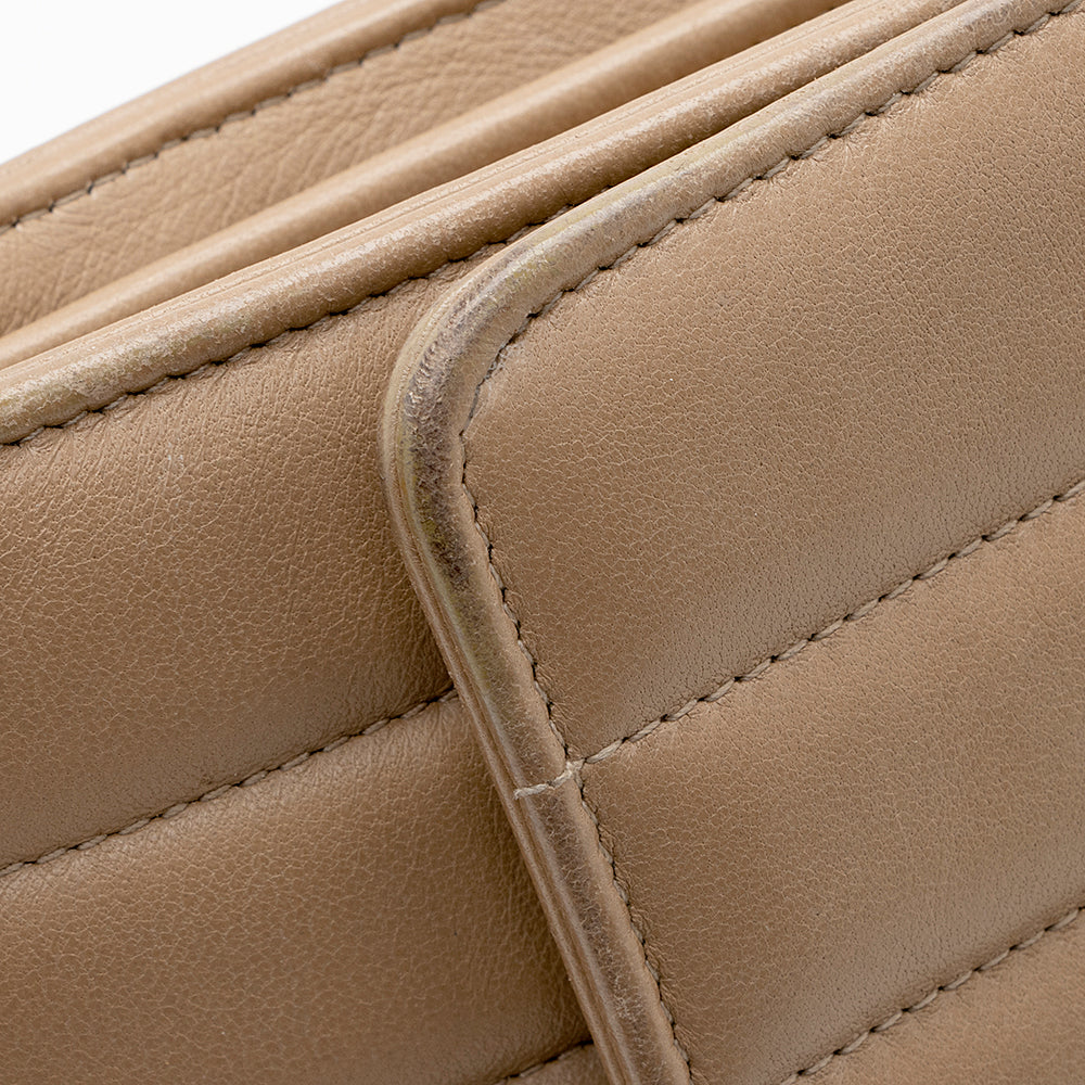 Saint Laurent Matelasse Calfskin Vicky Chain Wallet 19438