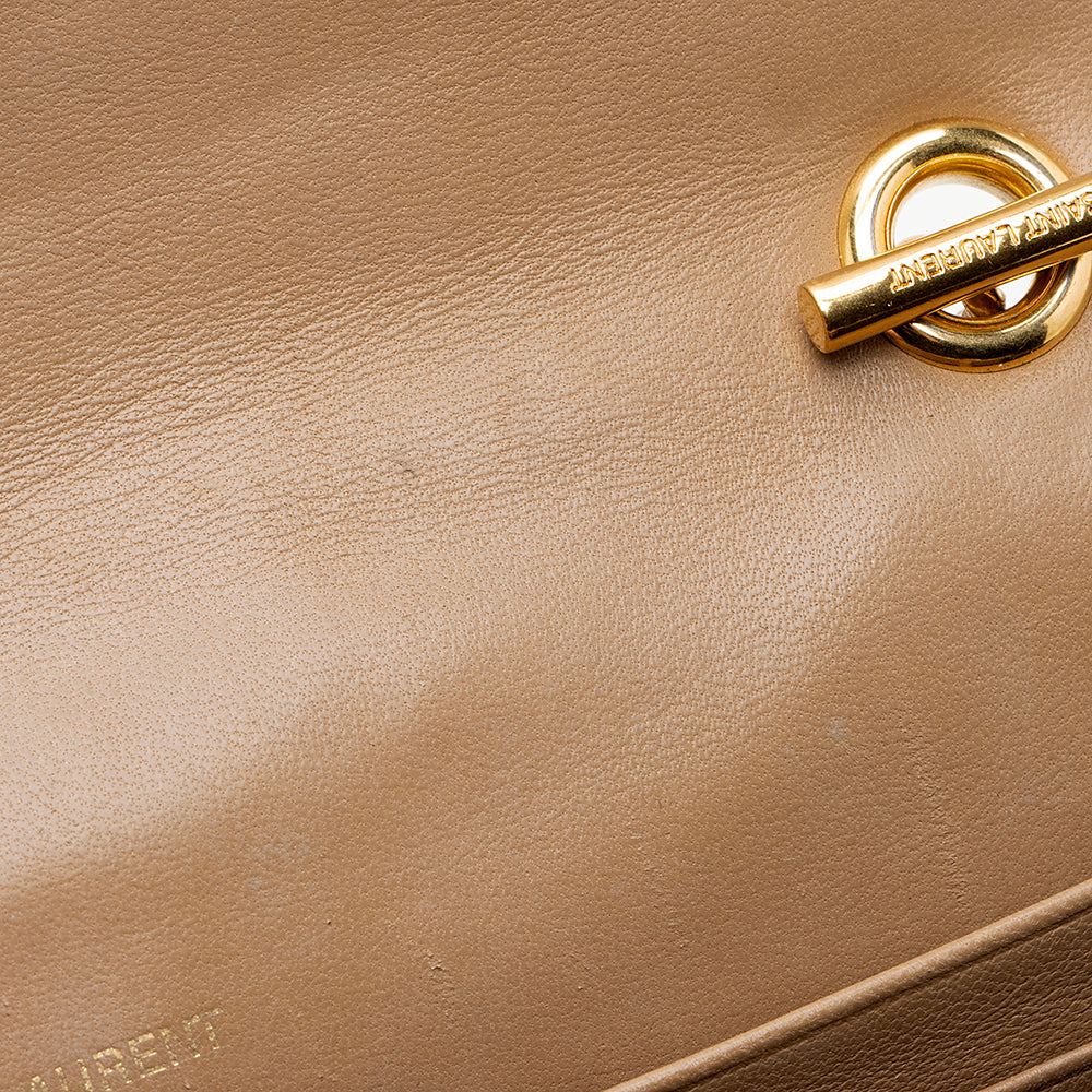 Saint Laurent Matelasse Calfskin Vicky Chain Wallet 19438