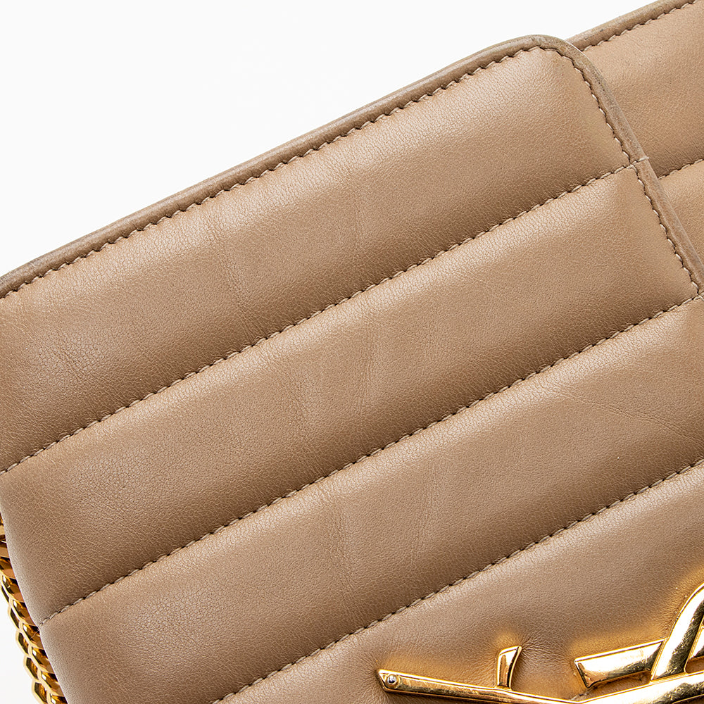 Saint Laurent Matelasse Calfskin Vicky Chain Wallet 19438