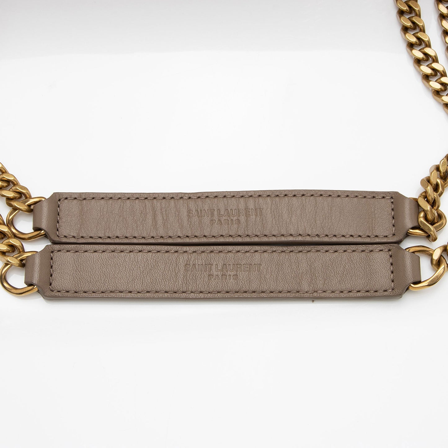 Saint Laurent Matelasse Canvas Monogram LouLou Chain Small Crossbody Bag S2G13U