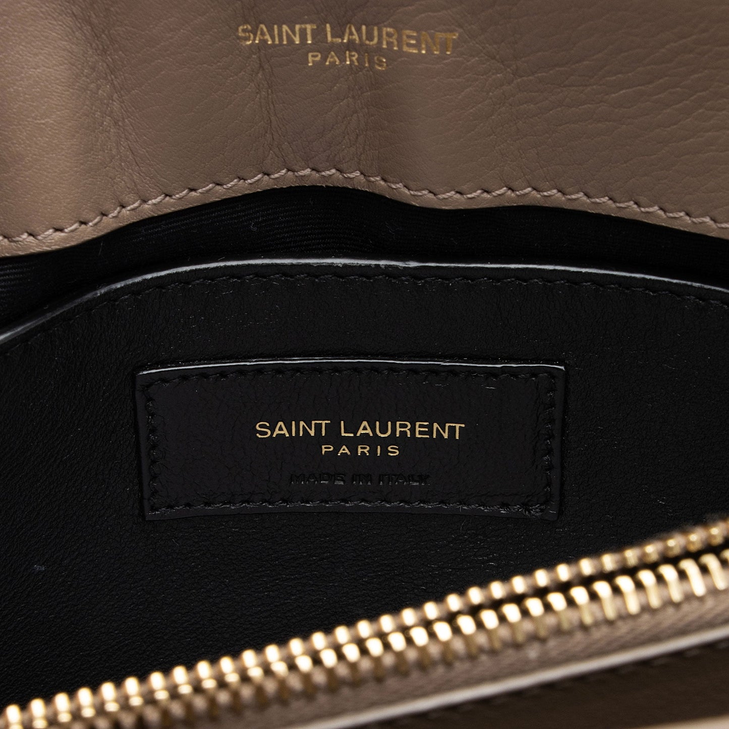 Saint Laurent Matelasse Canvas Monogram LouLou Chain Small Crossbody Bag S2G13U
