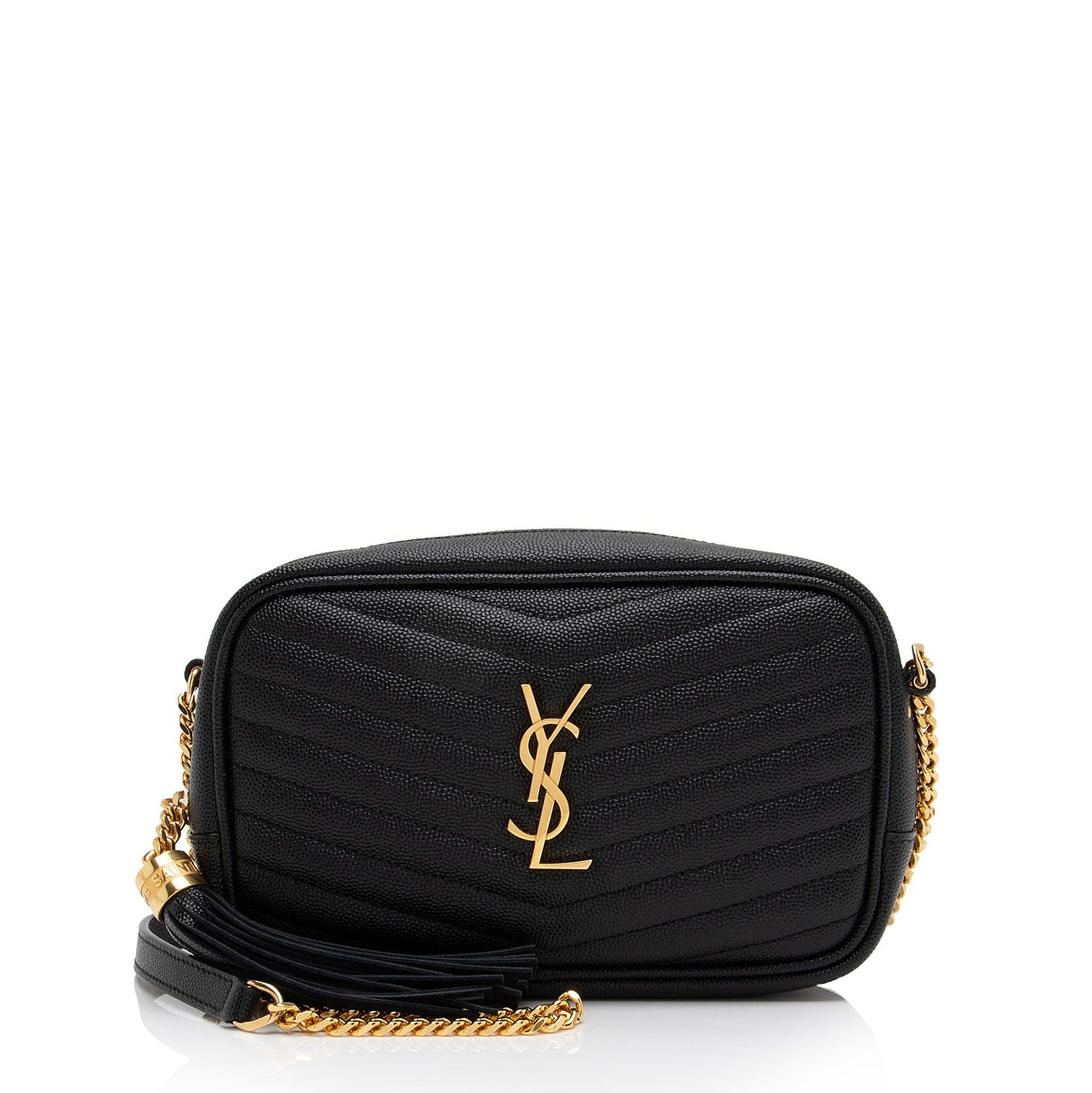 Saint Laurent Matelasse Grain de Poudre Monogram Lou Mini Camera Bag TAc6LT