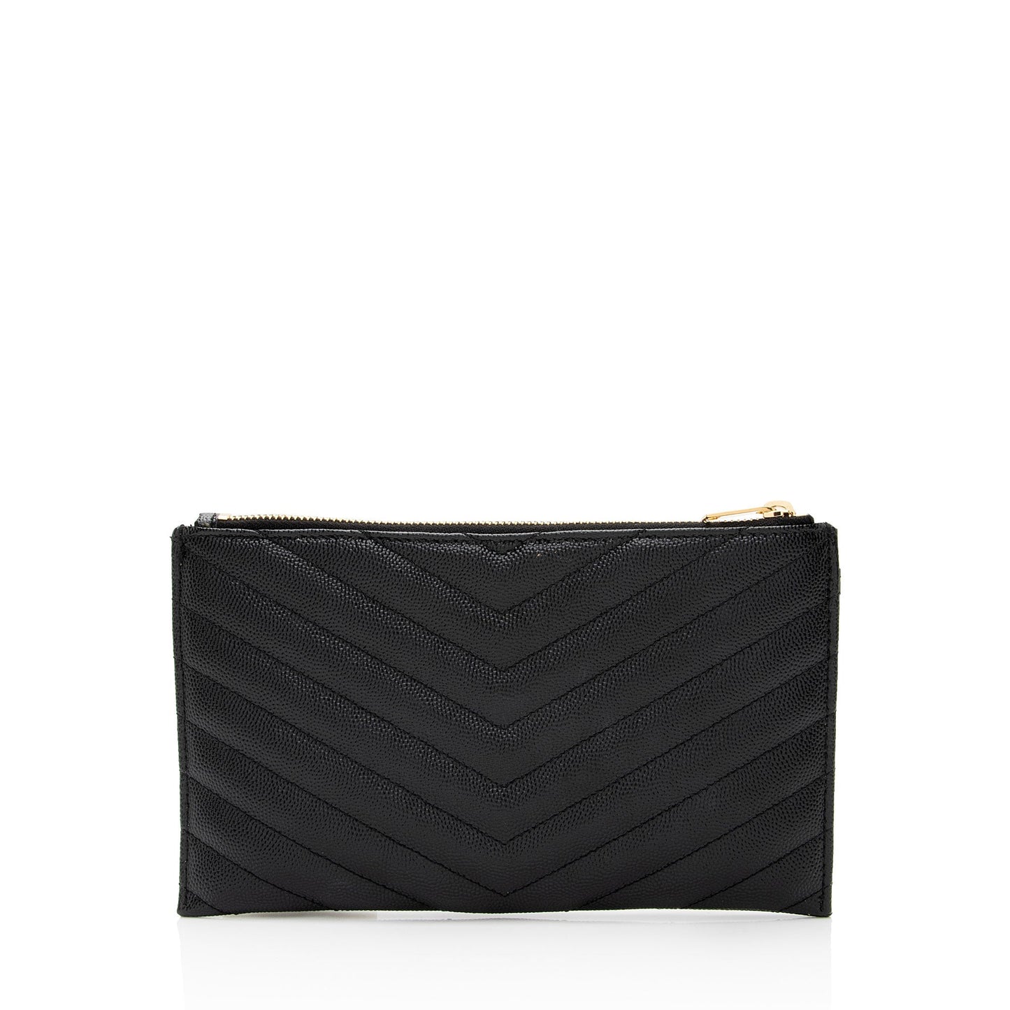 Saint Laurent Matelasse Grain de Poudre Monogram Bill Pouch ikSGxC