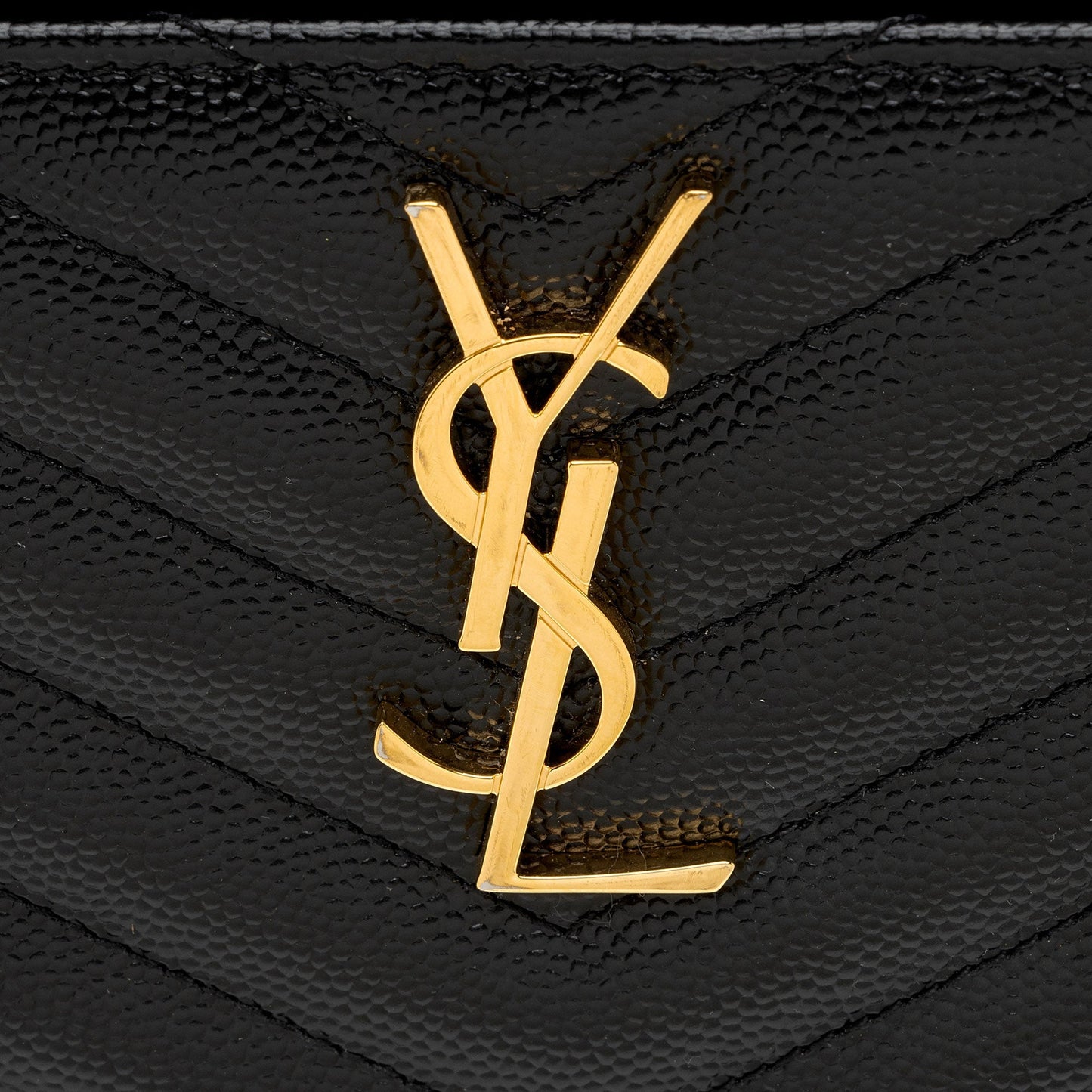 Saint Laurent Matelasse Grain de Poudre Monogram Bill Pouch ikSGxC