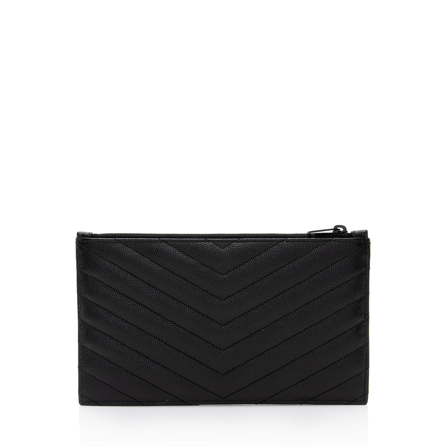 Saint Laurent Matelasse Grain de Poudre Monogram Bill Pouch sKwgXB
