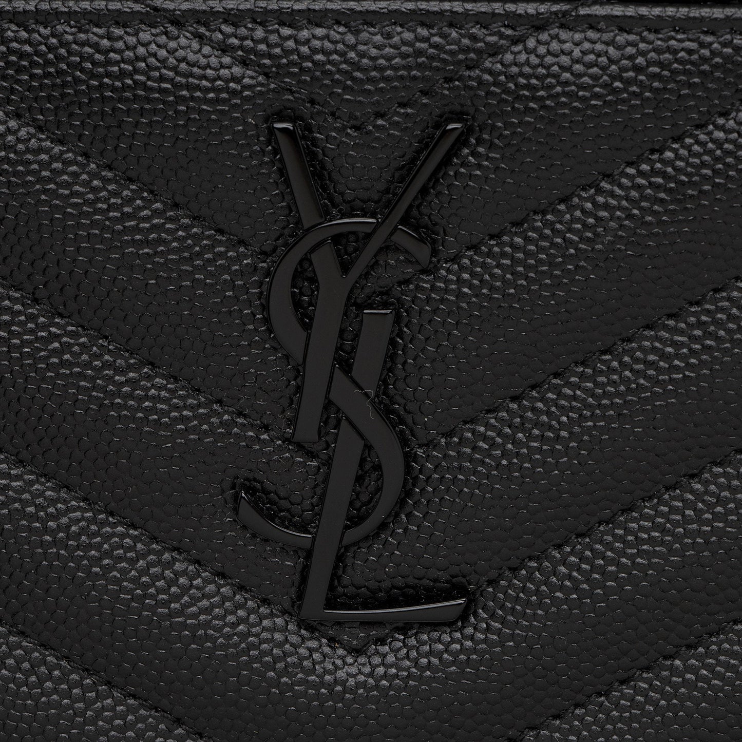 Saint Laurent Matelasse Grain de Poudre Monogram Bill Pouch sKwgXB