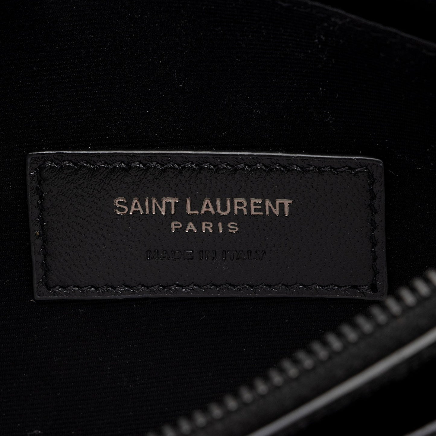 Saint Laurent Matelasse Grain de Poudre Monogram Bill Pouch sKwgXB