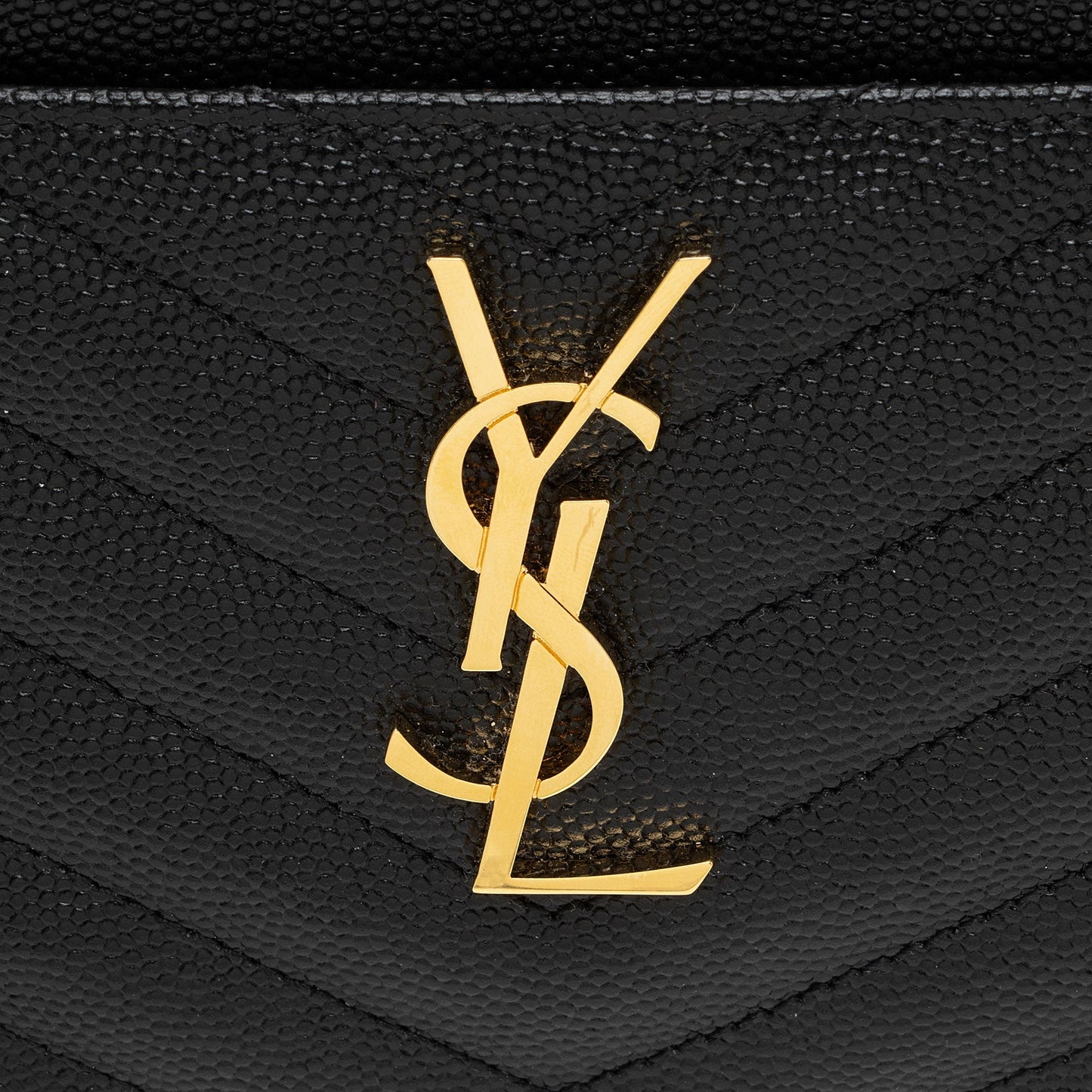 Saint Laurent Matelasse Grain de Poudre Monogram Bill Pouch mP6iOM