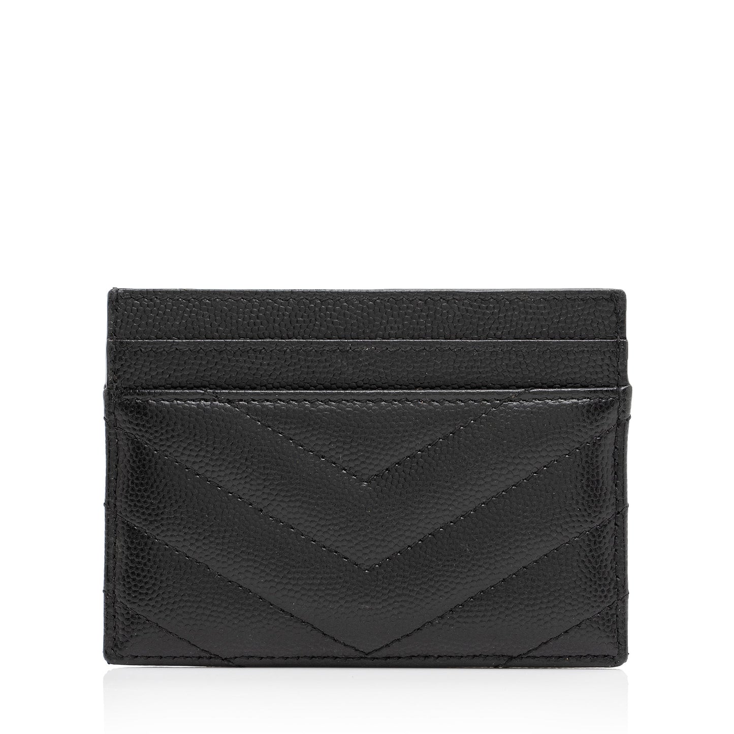 Saint Laurent Matelasse Grain de Poudre Monogram Card Case C66DmI