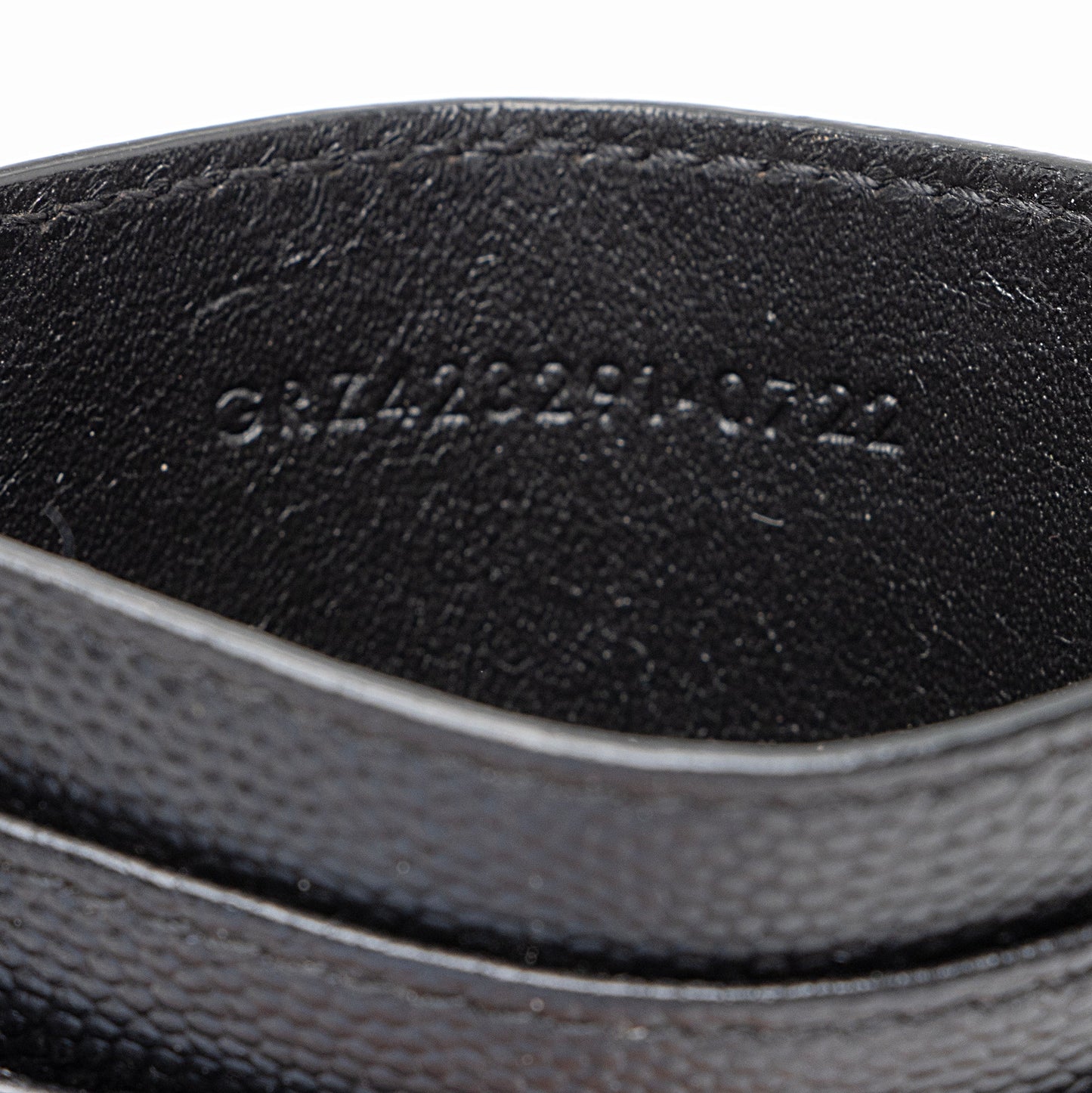 Saint Laurent Matelasse Grain de Poudre Monogram Card Case C66DmI