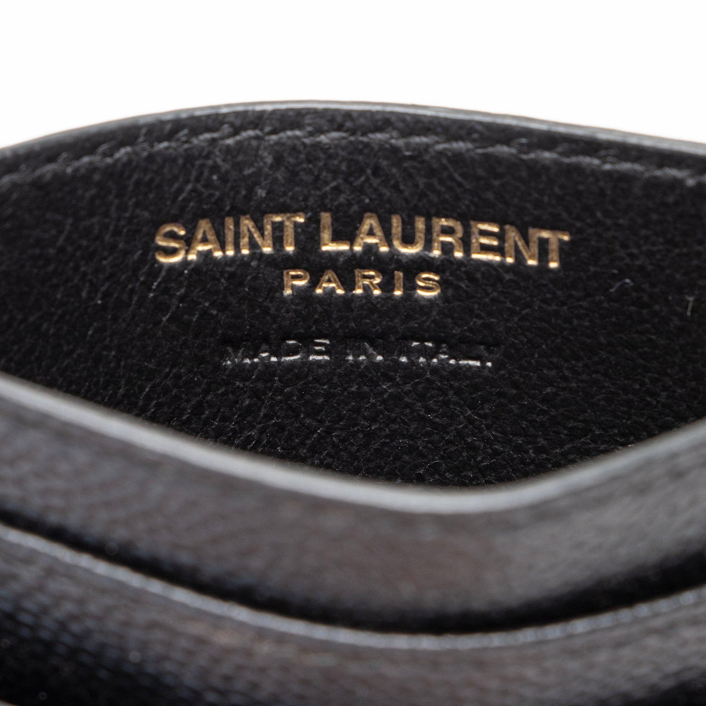 Saint Laurent Matelasse Grain de Poudre Monogram Card Case C66DmI