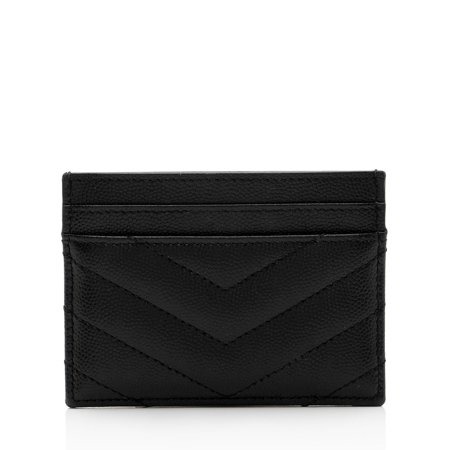 Saint Laurent Matelasse Grain de Poudre Monogram Card Case 6ioPjj