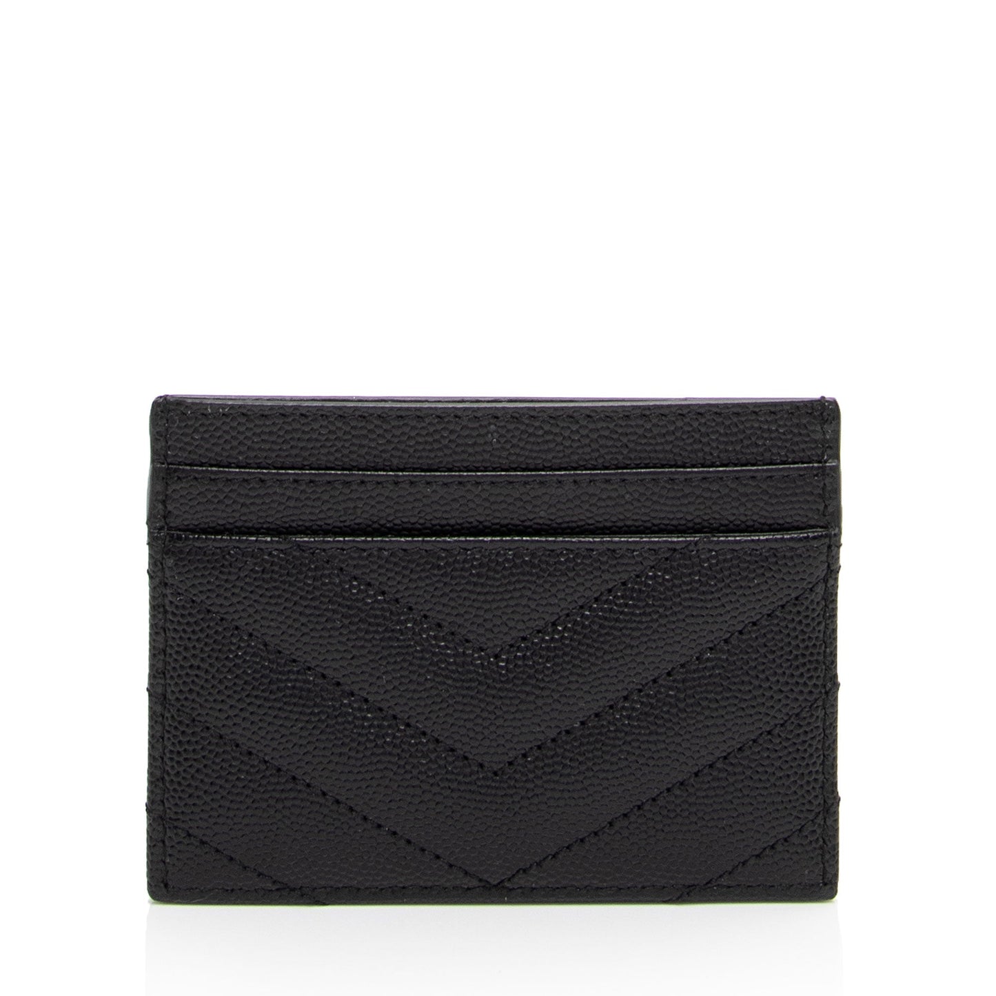 Saint Laurent Matelasse Grain de Poudre Monogram Card Case f11Wsk