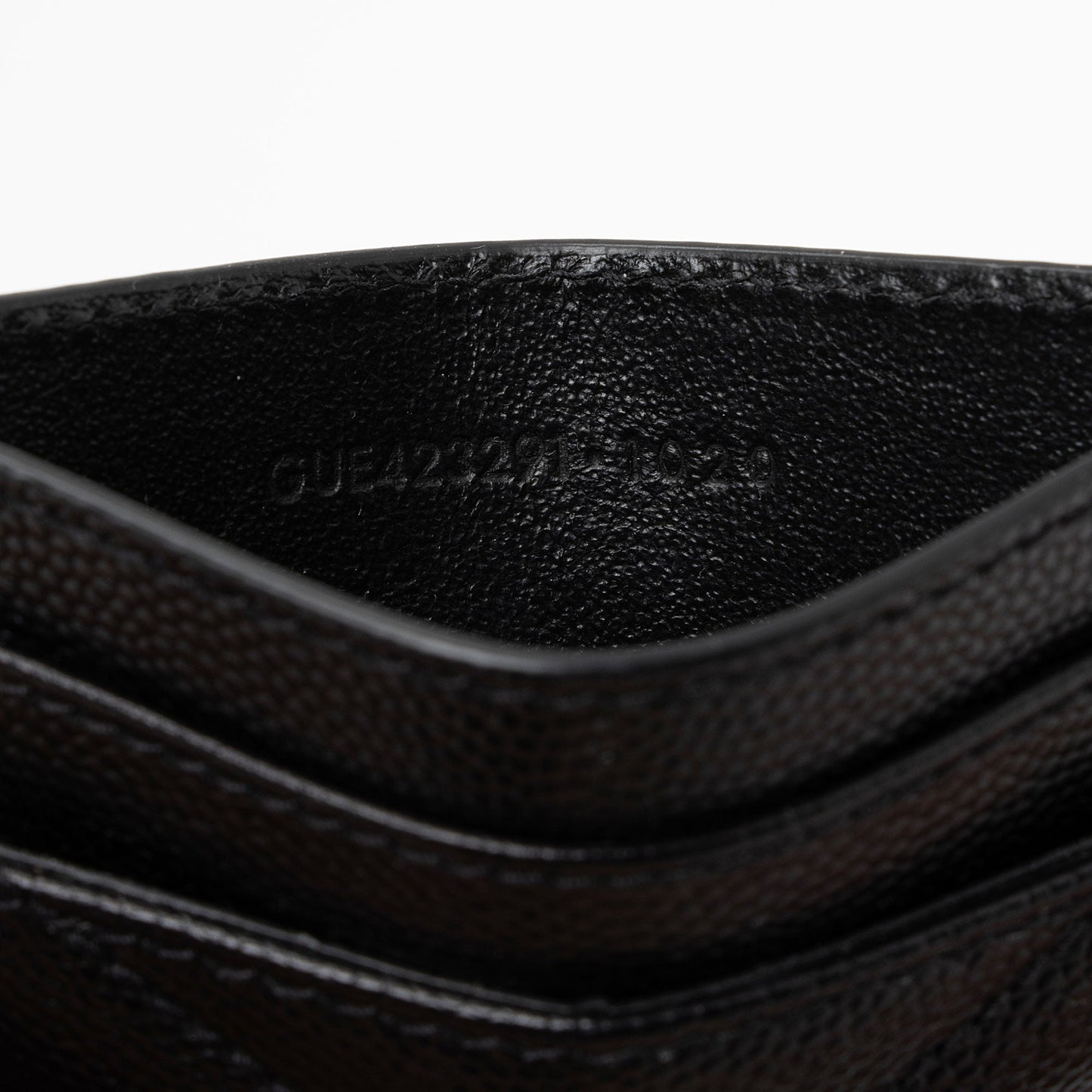 Saint Laurent Matelasse Grain de Poudre Monogram Card Case f11Wsk
