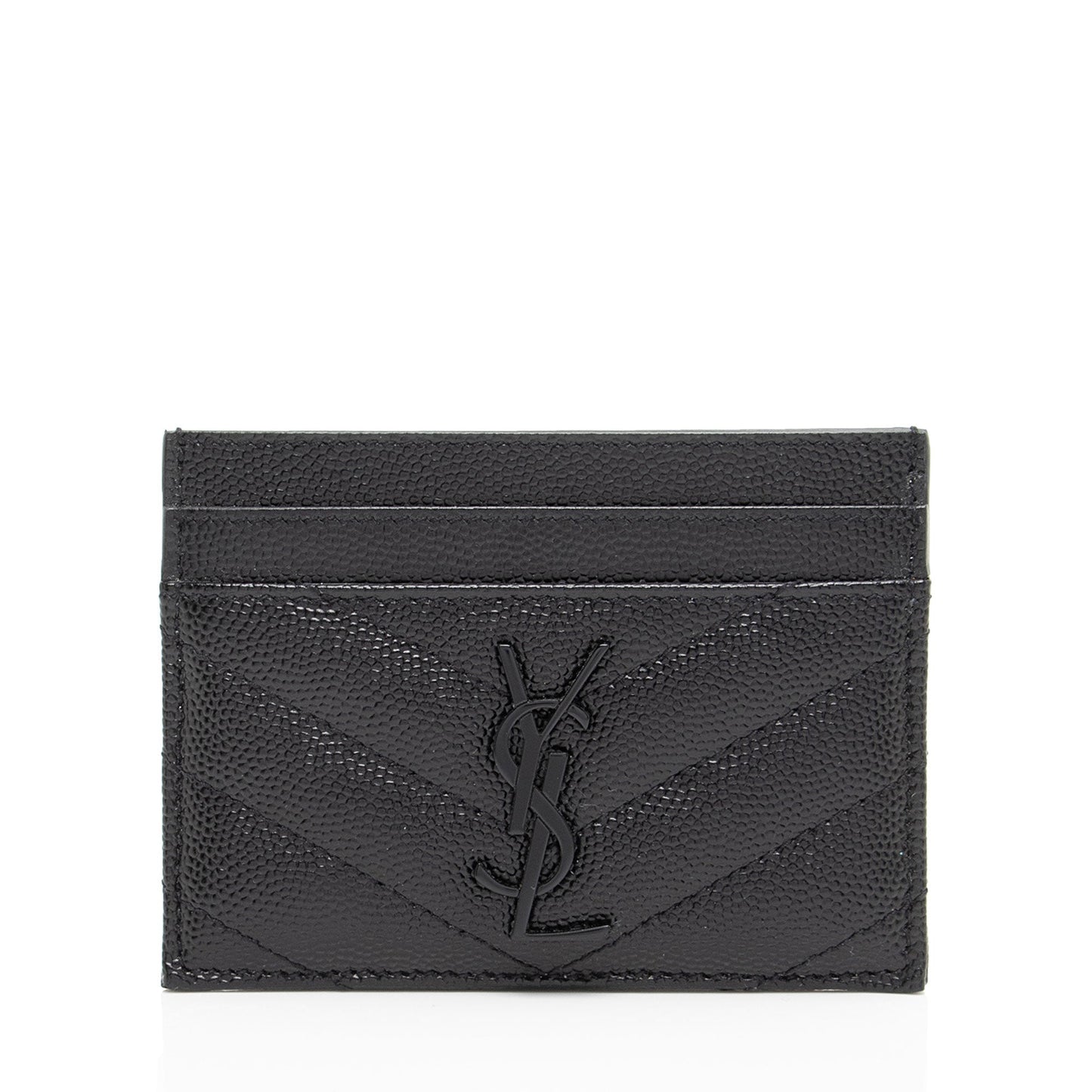 Saint Laurent Matelasse Grain de Poudre Monogram Card Case FUtuBp