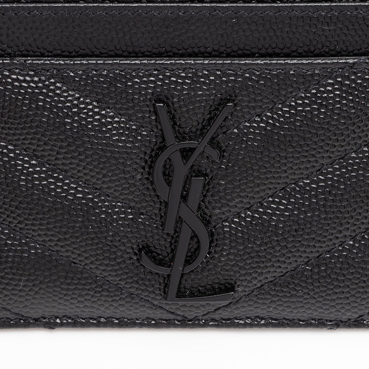 Saint Laurent Matelasse Grain de Poudre Monogram Card Case FUtuBp