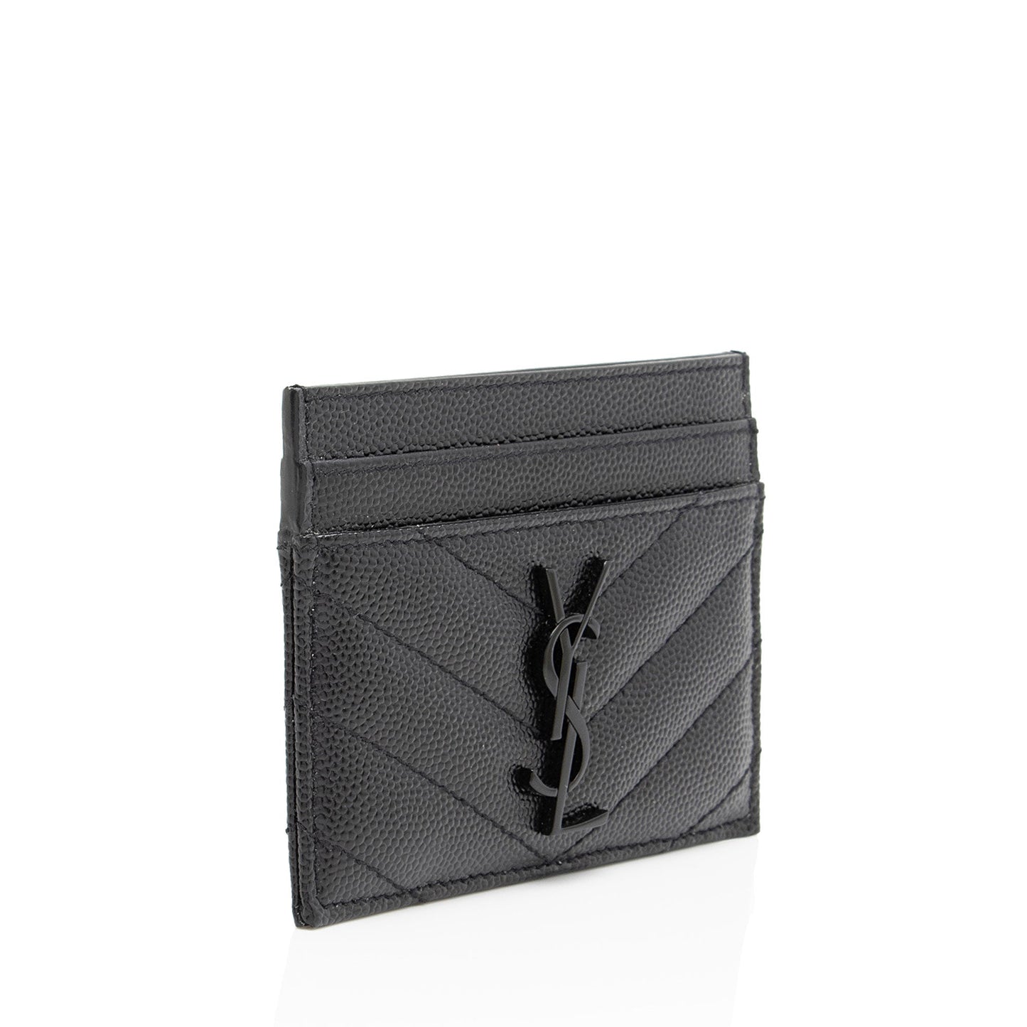 Saint Laurent Matelasse Grain de Poudre Monogram Card Case FUtuBp