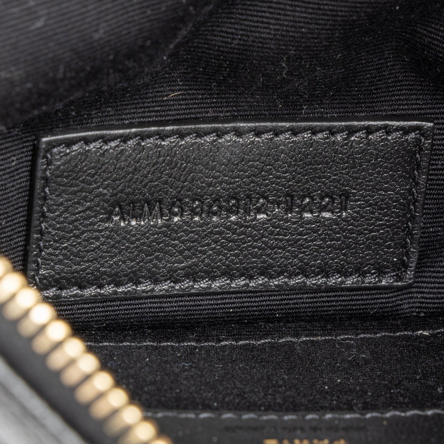 Saint Laurent Matelasse Grain de Poudre Monogram Cassandre Bill Pouch 23931