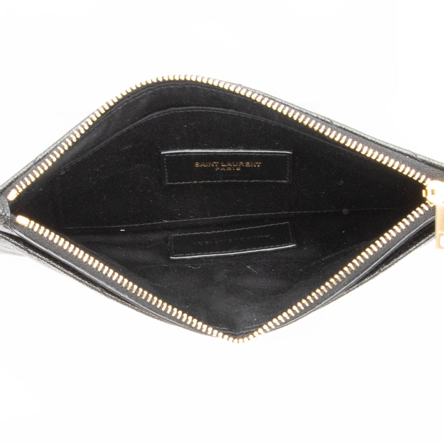 Saint Laurent Matelasse Grain de Poudre Monogram Cassandre Bill Pouch 23931