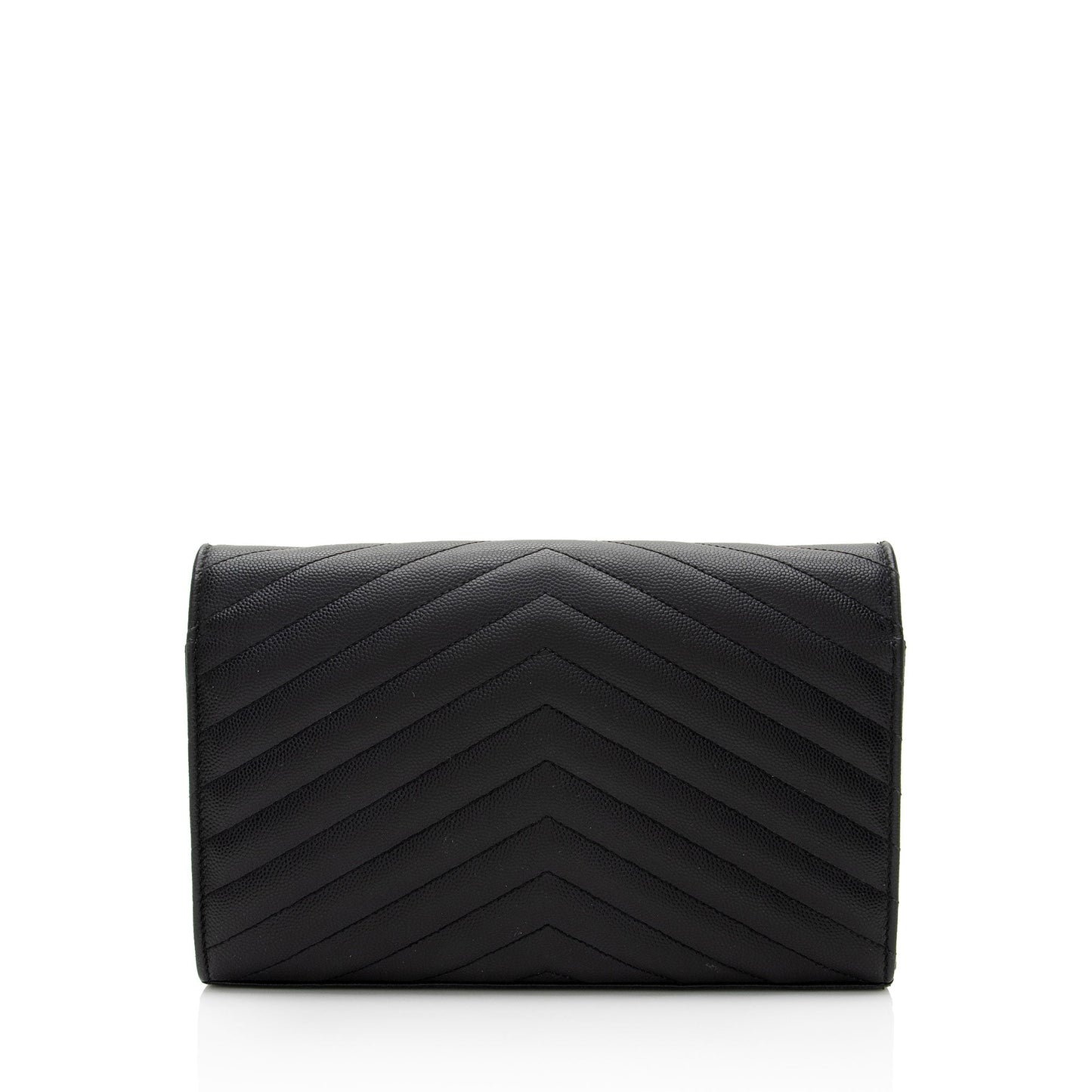 Saint Laurent Matelasse Grain de Poudre Monogram Chain Wallet - FINAL SALE 3qQ1Kb