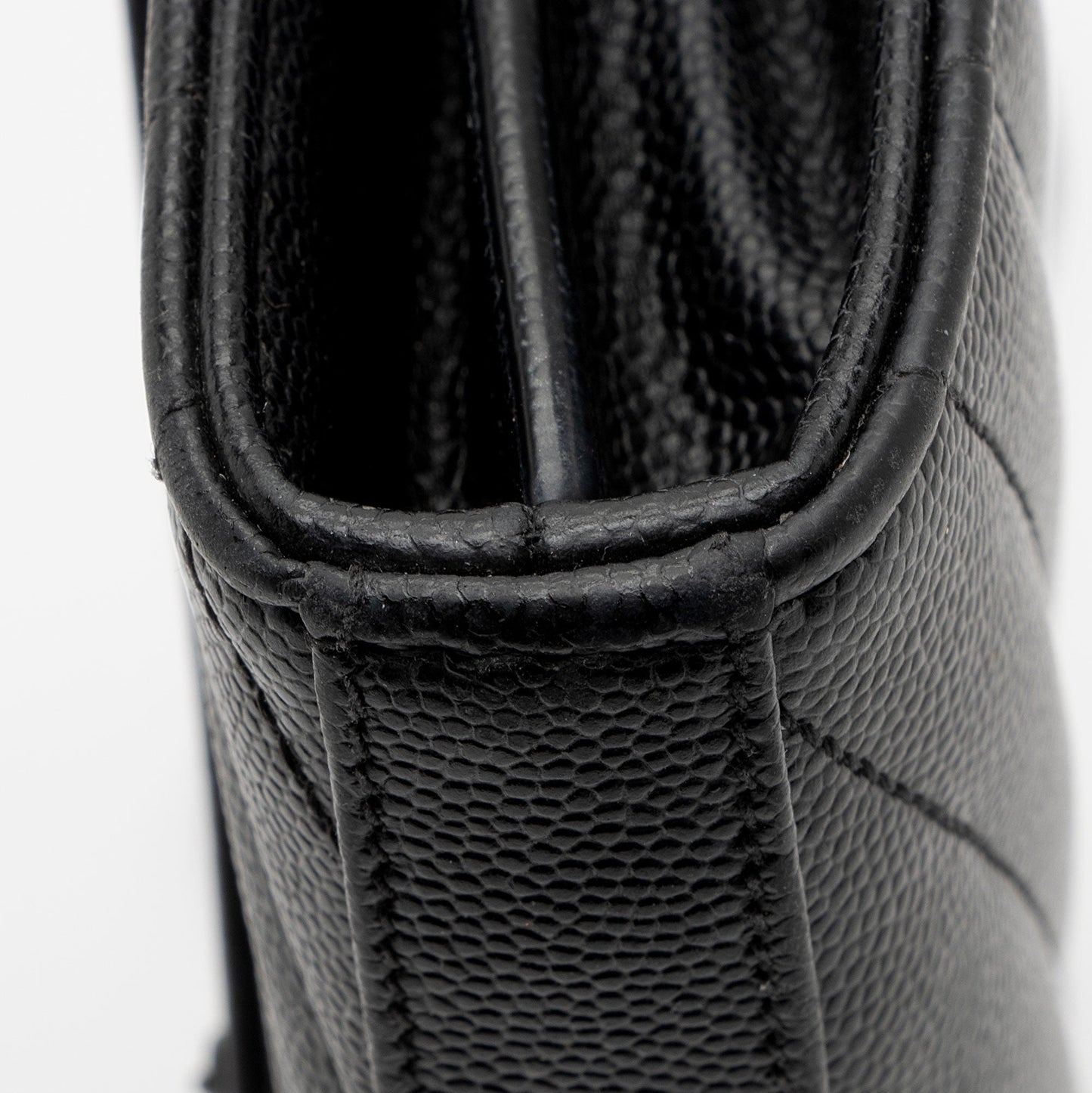 Saint Laurent Matelasse Grain de Poudre Monogram Chain Wallet - FINAL SALE 3qQ1Kb