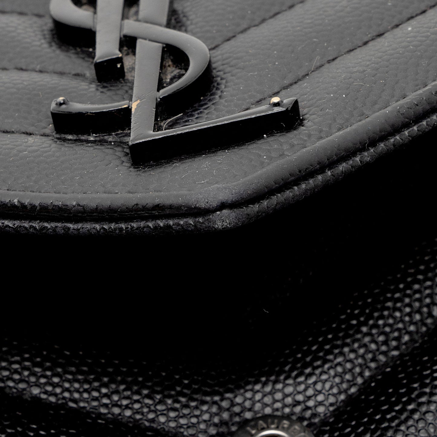 Saint Laurent Matelasse Grain de Poudre Monogram Chain Wallet - FINAL SALE 3qQ1Kb