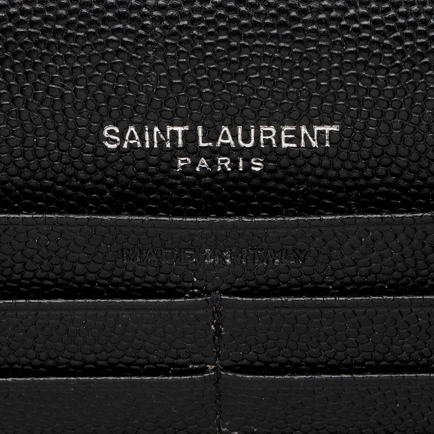 Saint Laurent Matelasse Grain de Poudre Monogram Chain Wallet - FINAL SALE 3qQ1Kb