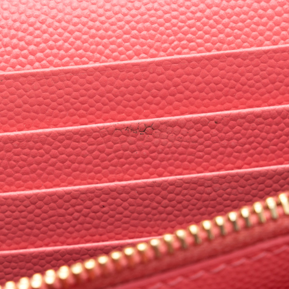 Saint Laurent Matelasse Grain de Poudre Monogram Chain Wallet 19387
