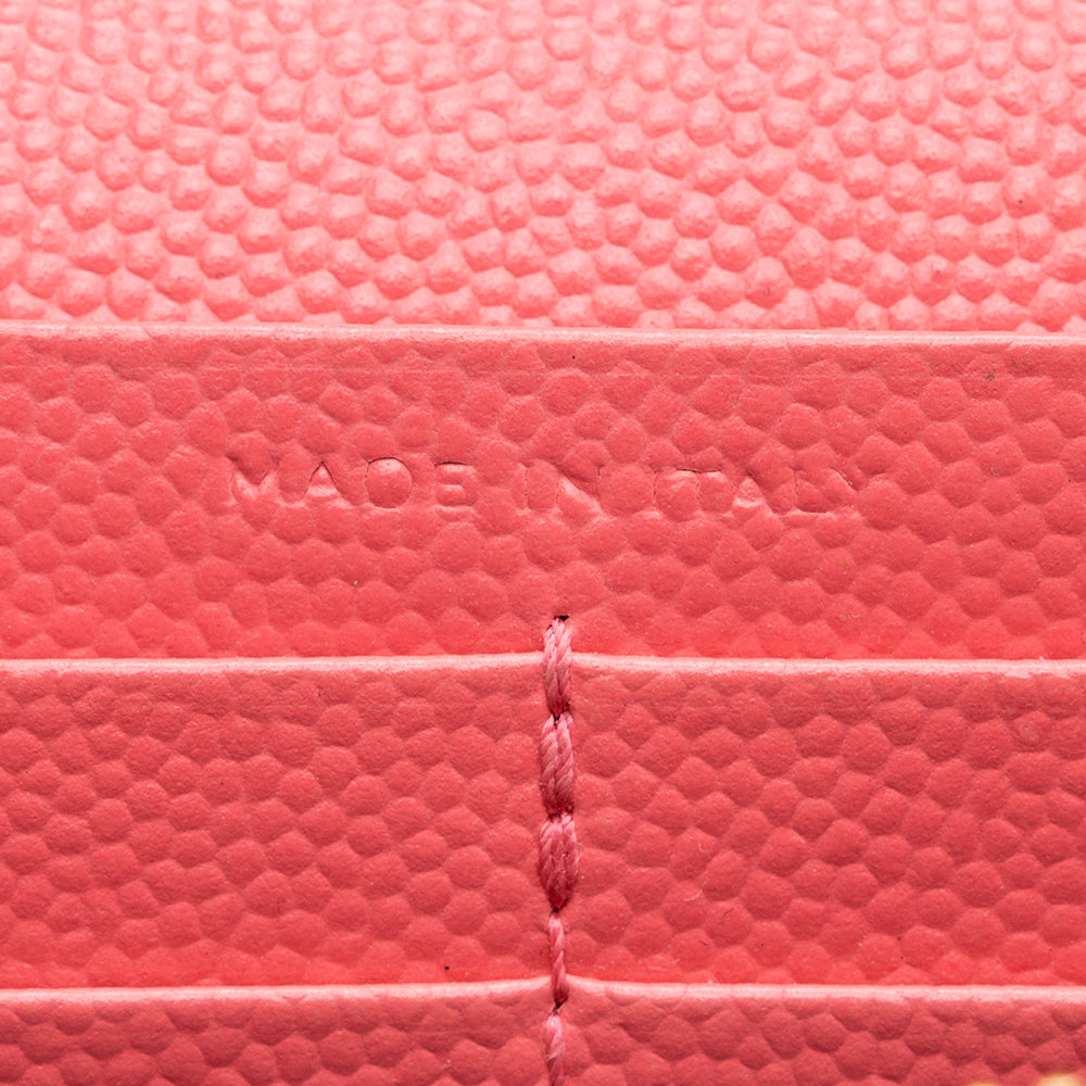Saint Laurent Matelasse Grain de Poudre Monogram Chain Wallet 19387