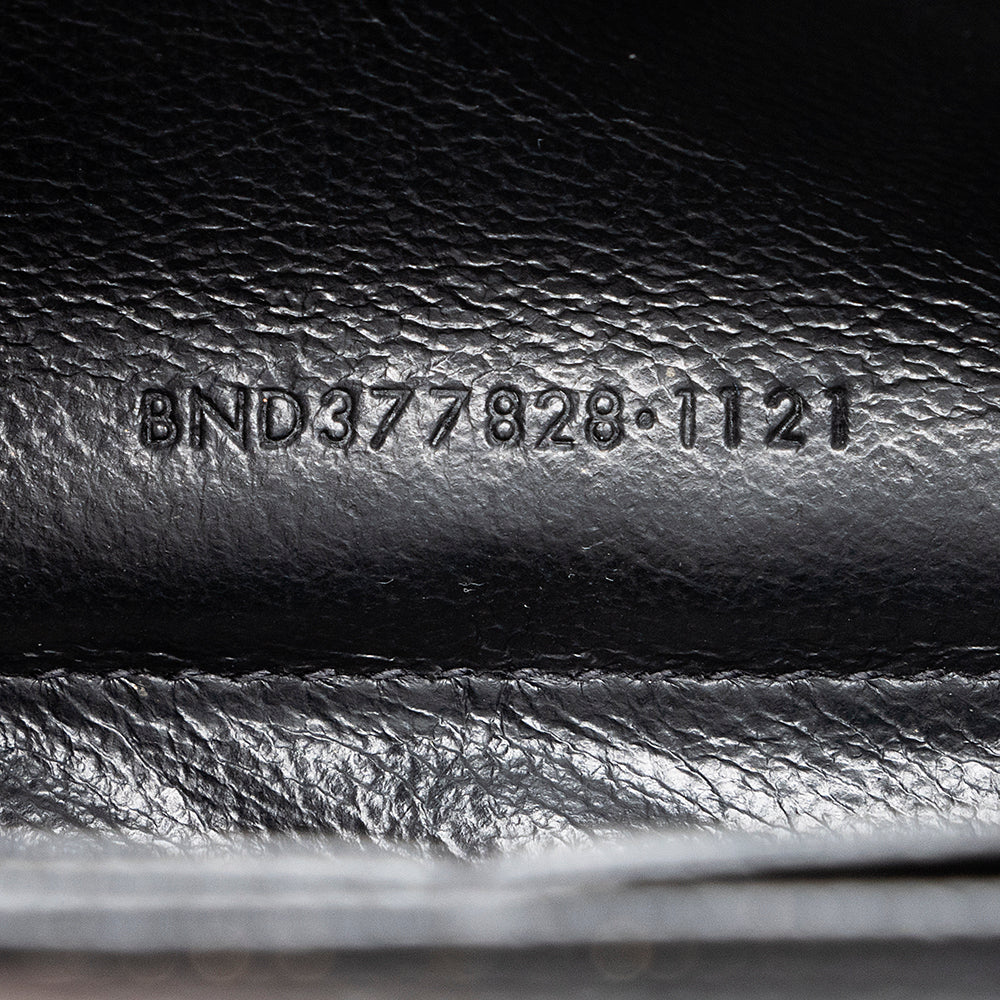 Saint Laurent Matelasse Grain de Poudre Monogram Chain Wallet 20294