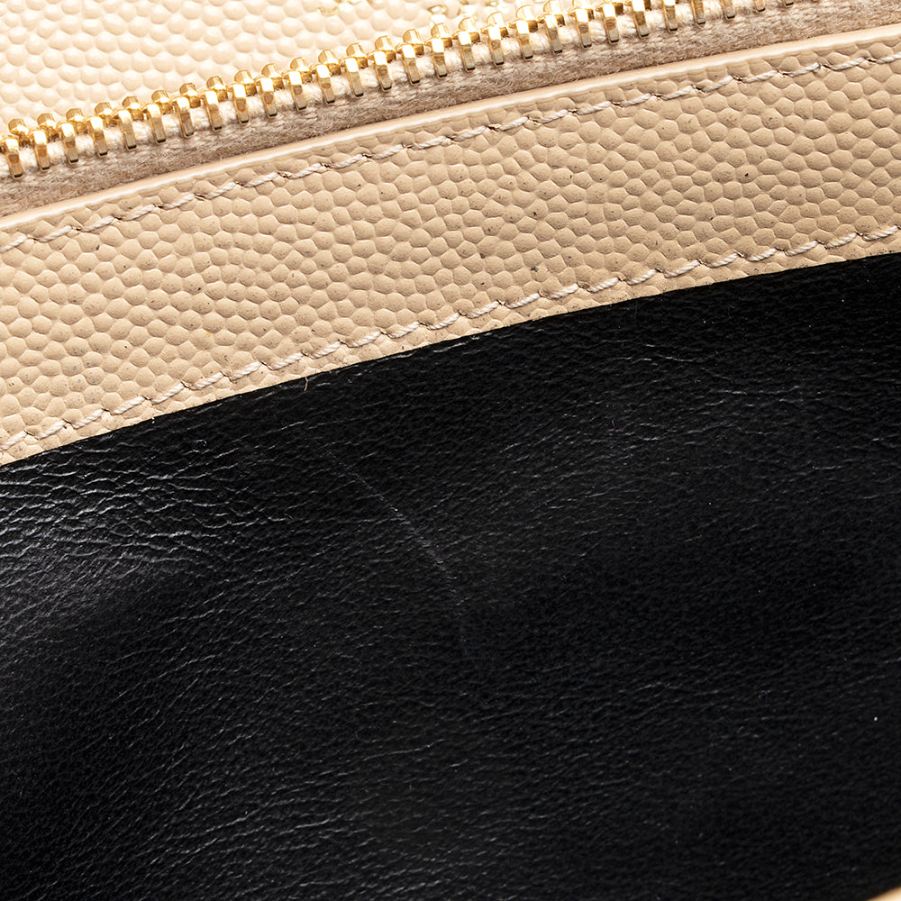 Saint Laurent Matelasse Grain de Poudre Monogram Chain Wallet 21552