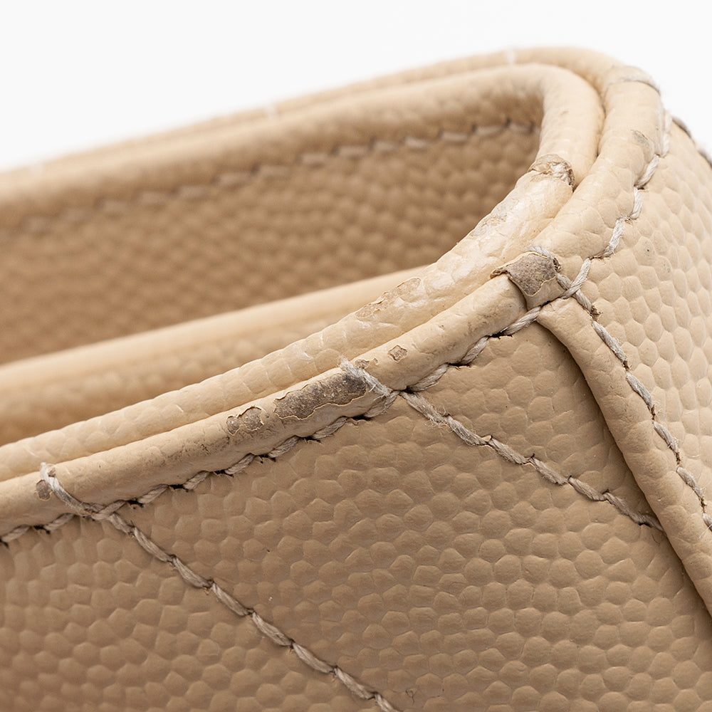 Saint Laurent Matelasse Grain de Poudre Monogram Chain Wallet 21552