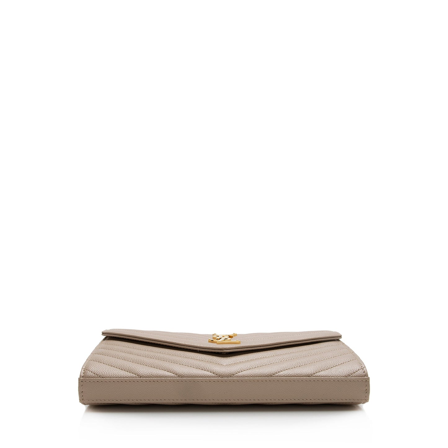 Saint Laurent Matelasse Grain de Poudre Monogram Chain Wallet 22227