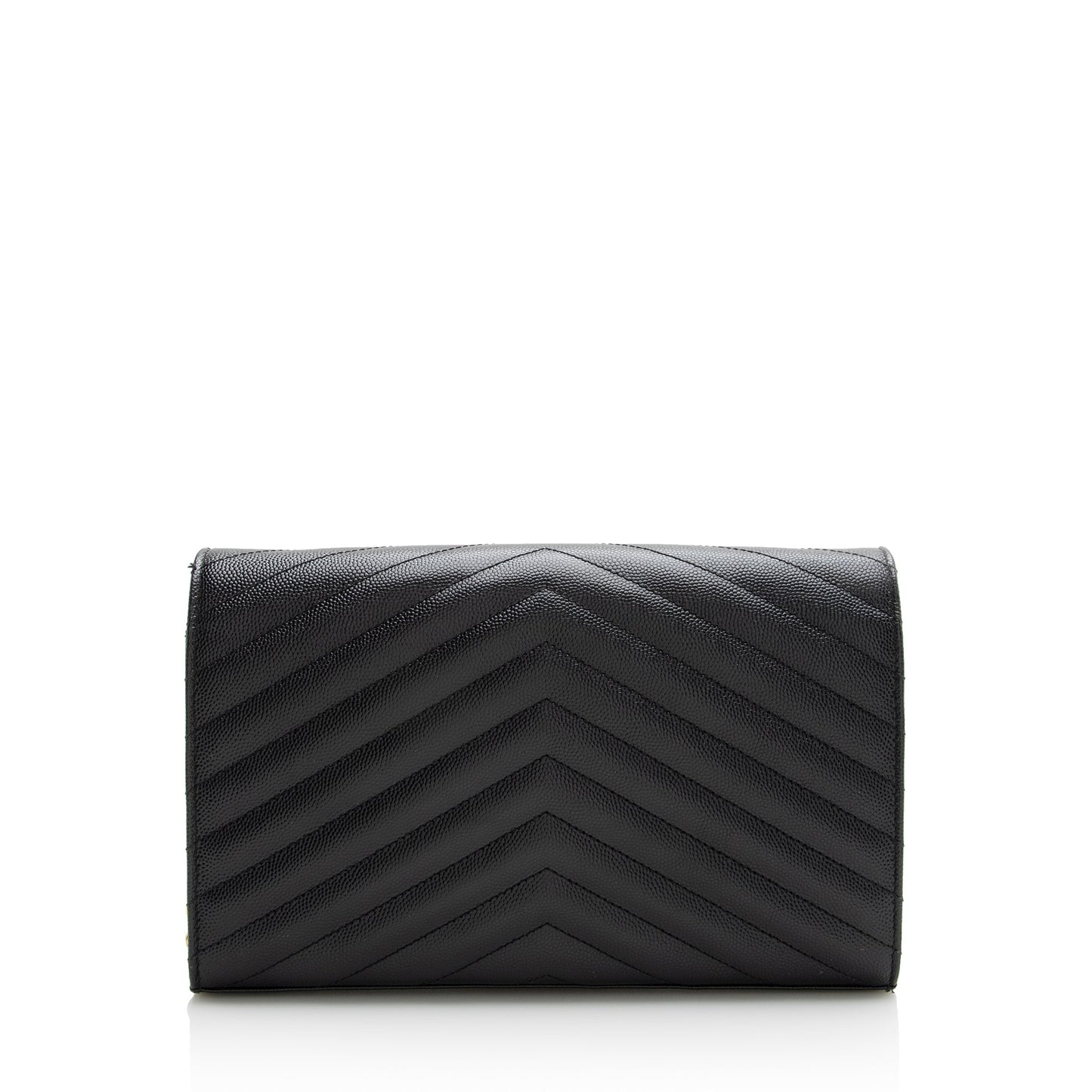 Saint Laurent Matelasse Grain de Poudre Monogram Chain Wallet 22718