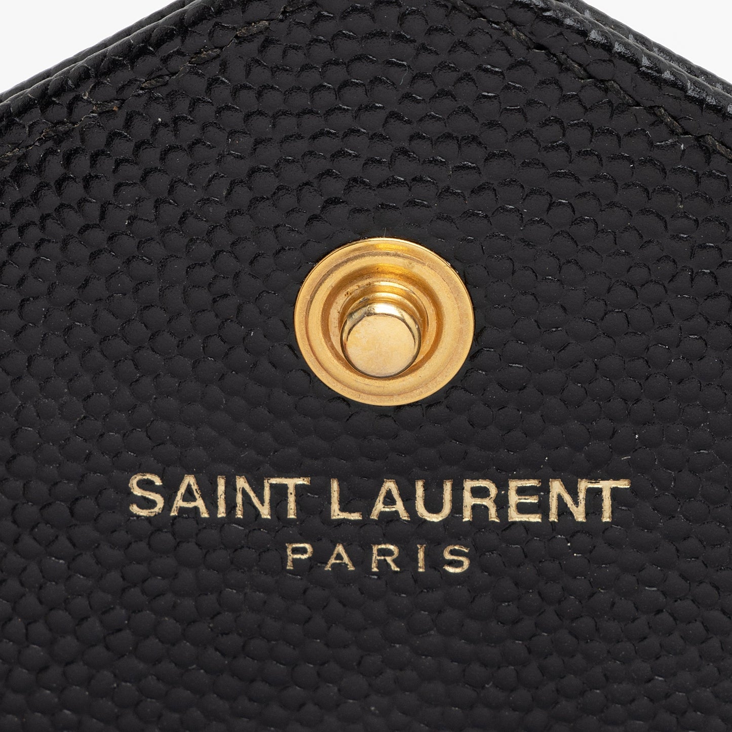 Saint Laurent Matelasse Grain de Poudre Monogram Chain Wallet 22718