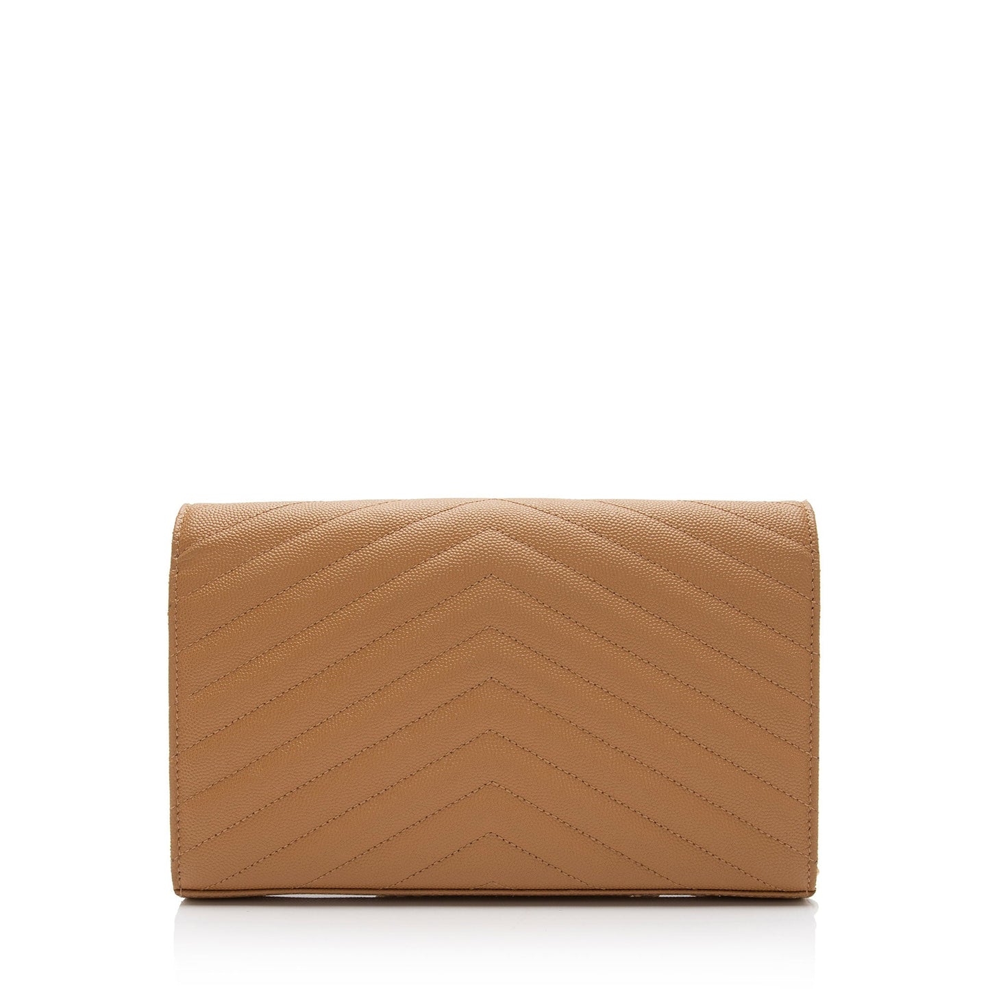 Saint Laurent Matelasse Grain de Poudre Monogram Chain Wallet QuiirS
