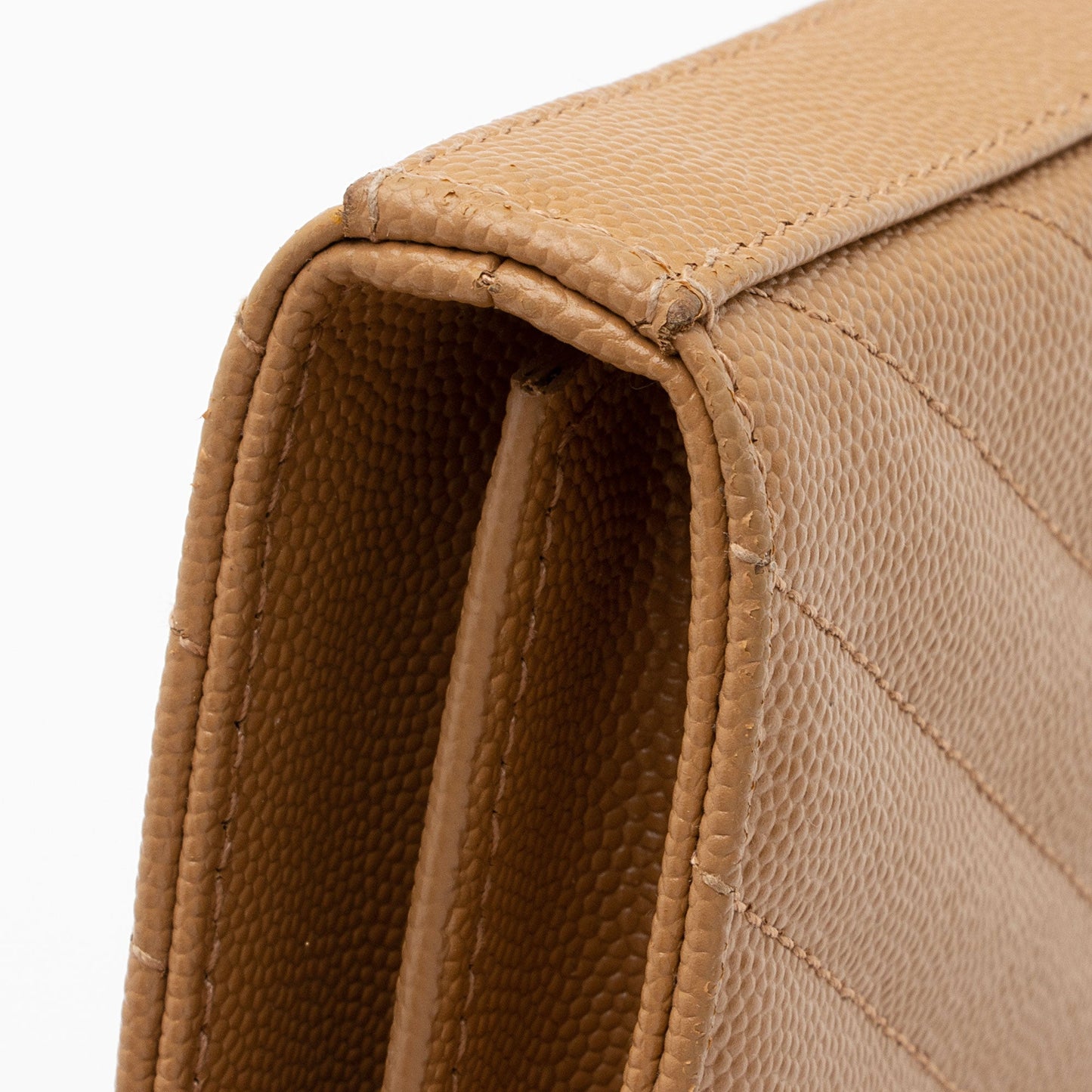 Saint Laurent Matelasse Grain de Poudre Monogram Chain Wallet QuiirS