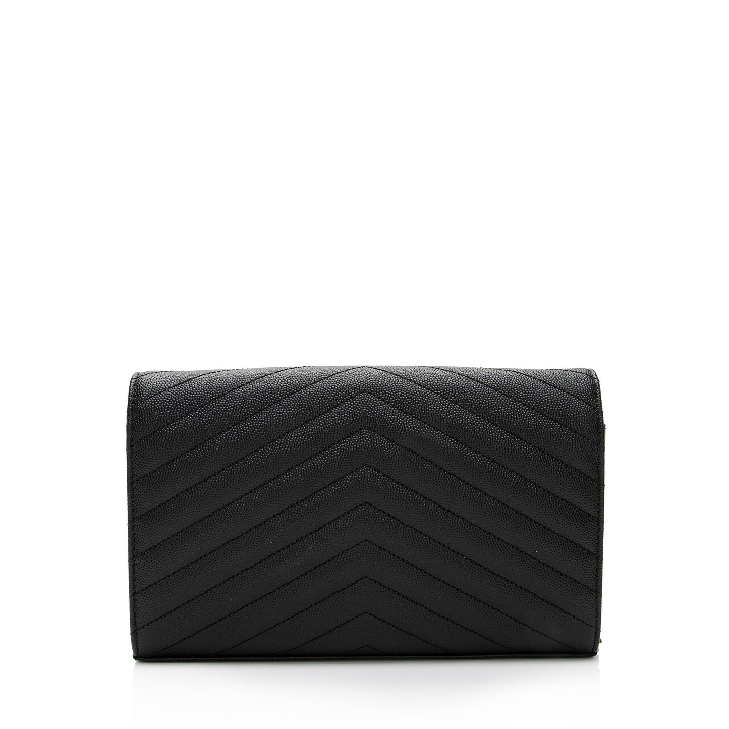 Saint Laurent Matelasse Grain de Poudre Monogram Chain Wallet VLaP1U