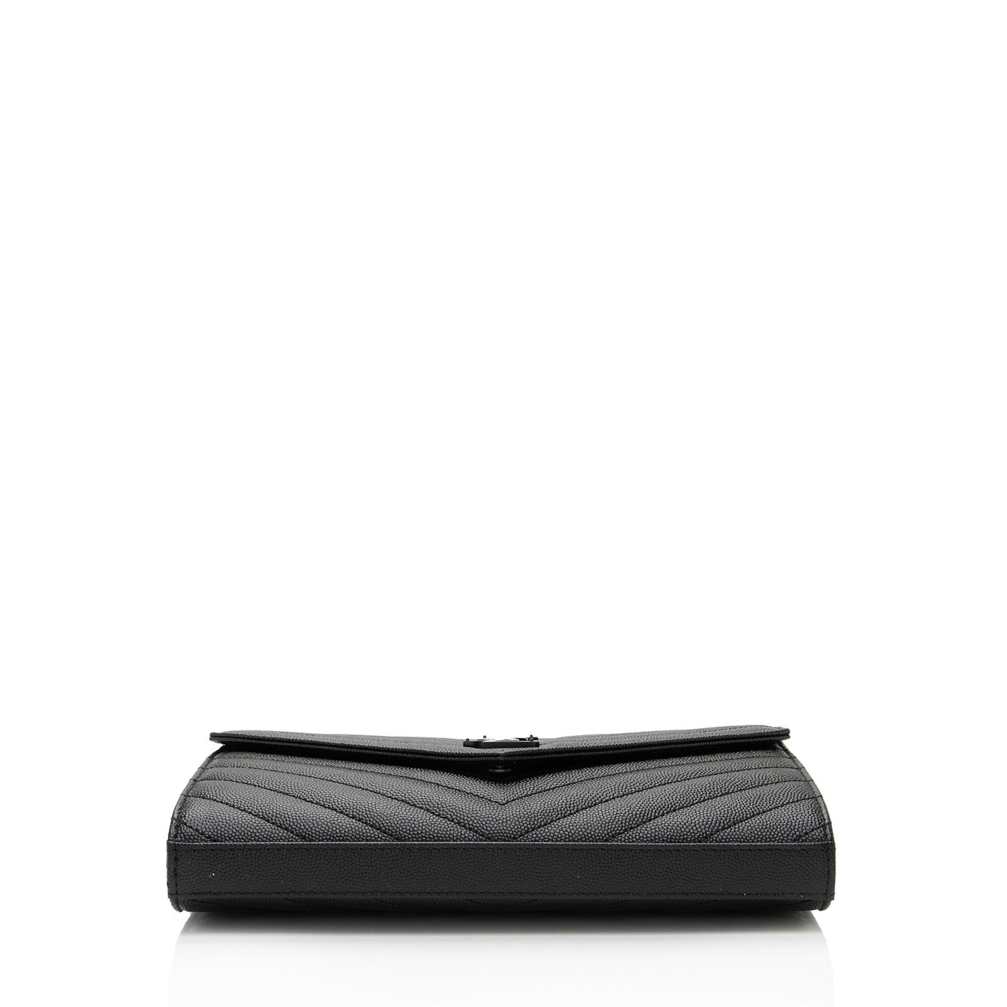 Saint Laurent Matelasse Grain de Poudre Monogram Chain Wallet VLaP1U